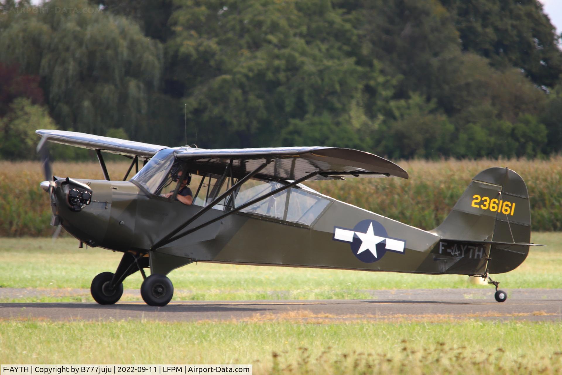 F-AYTH, 1942 Aeronca 0-58B Grasshopper C/N 058B1872, at Air Legend 2022