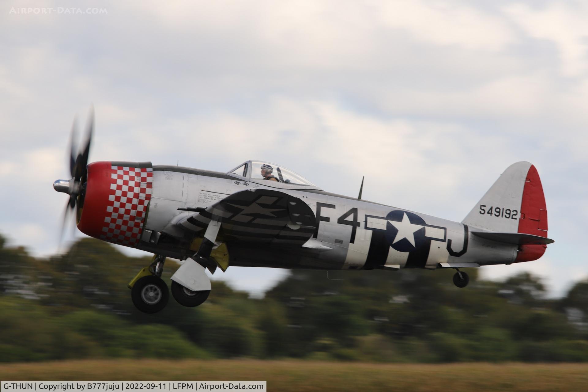 G-THUN, 1945 Republic P-47D Thunderbolt C/N 399-55731, at Air Legend 2022