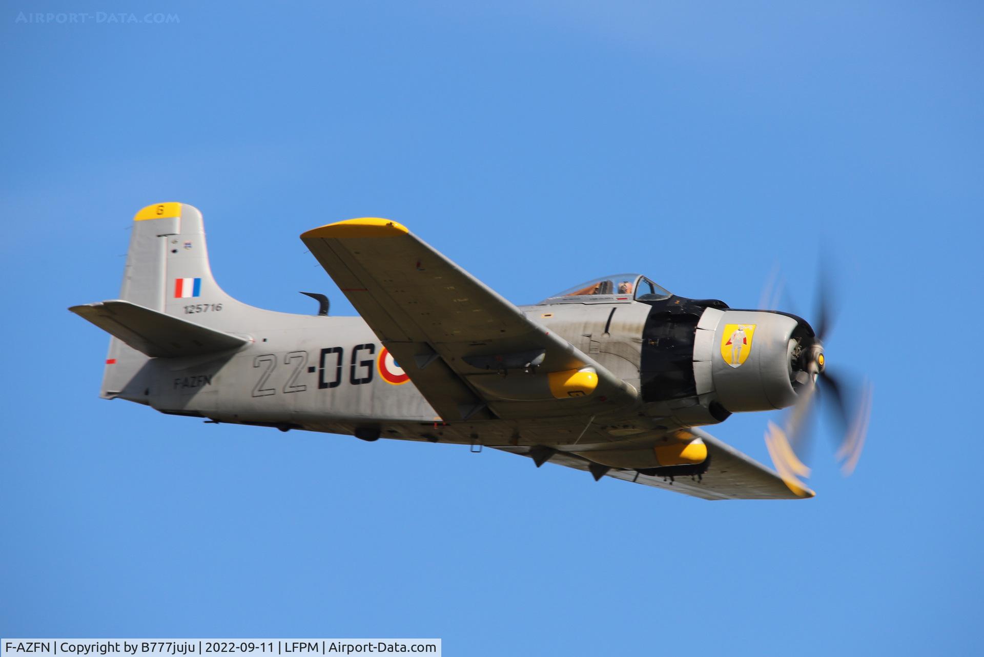 F-AZFN, Douglas AD-4N Skyraider C/N 7609, at Air Legend 2022