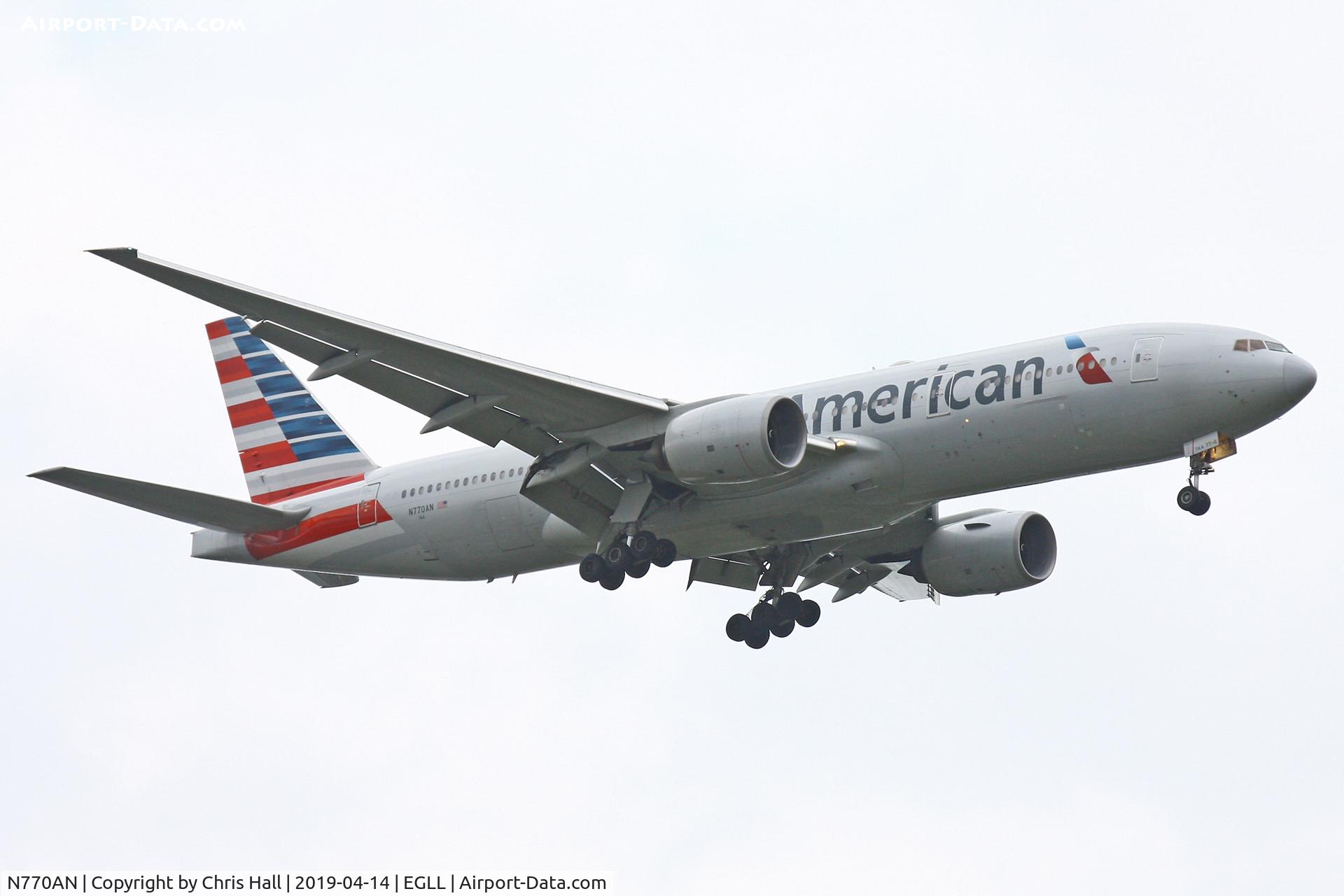 N770AN, 1999 Boeing 777-223 C/N 29578, Heathrow
