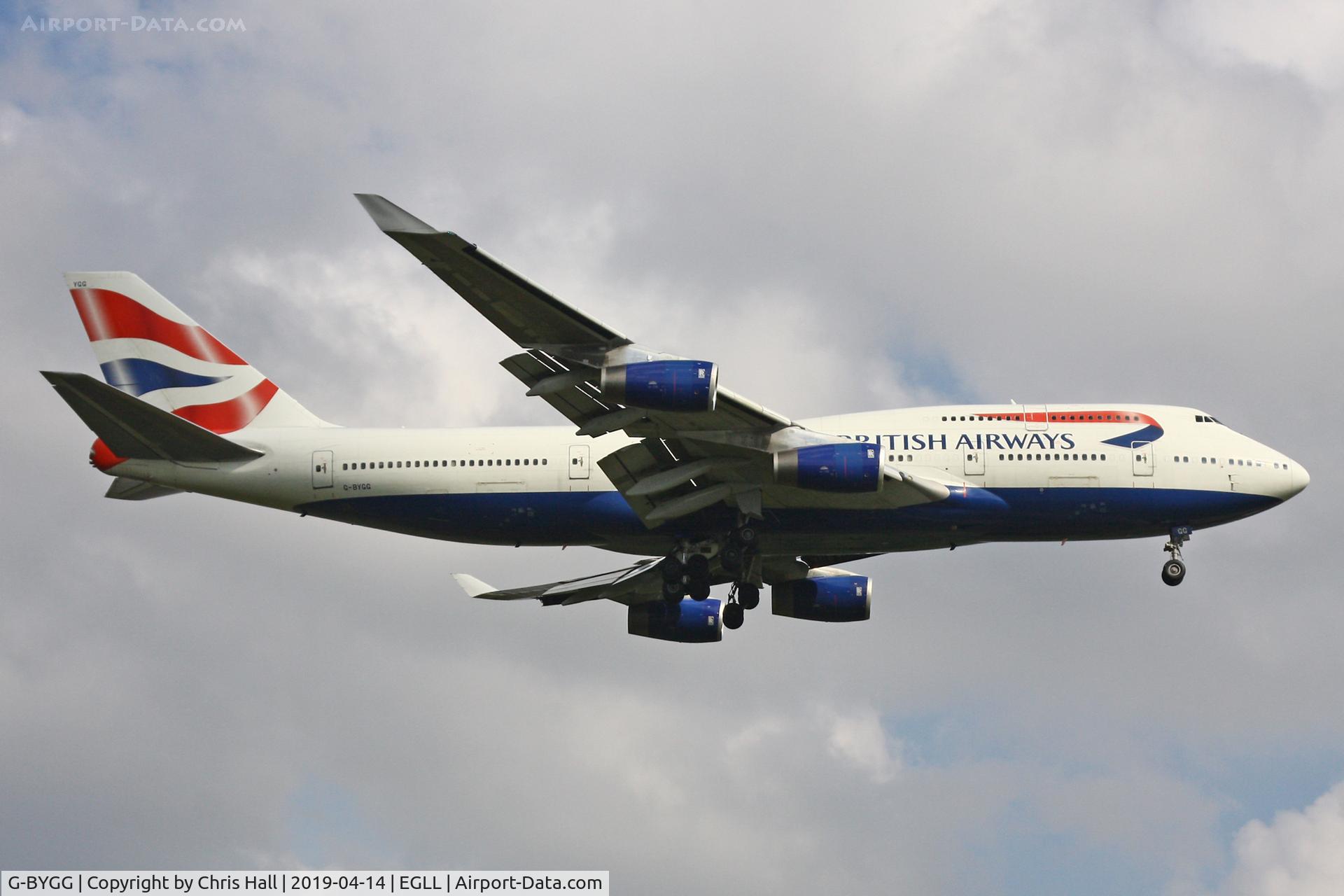 G-BYGG, 1999 Boeing 747-436 C/N 28859, Heathrow