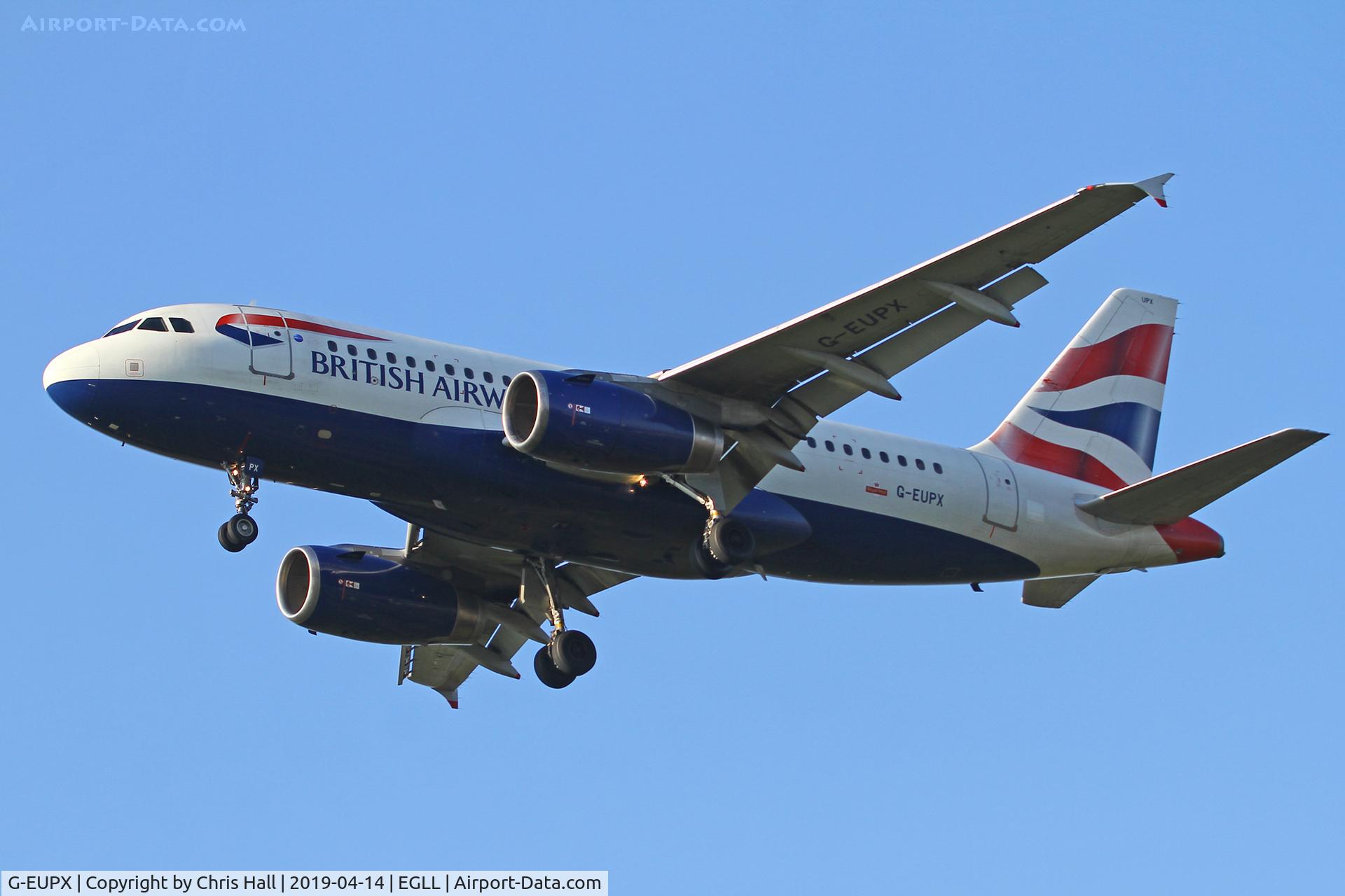 G-EUPX, 2001 Airbus A319-131 C/N 1445, Heathrow