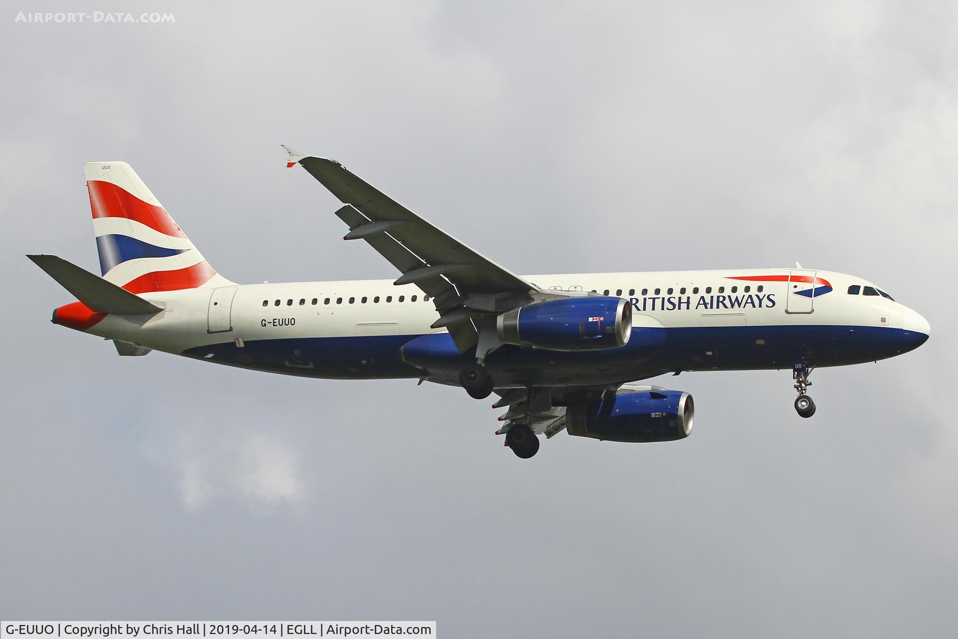 G-EUUO, 2003 Airbus A320-232 C/N 1958, Heathrow