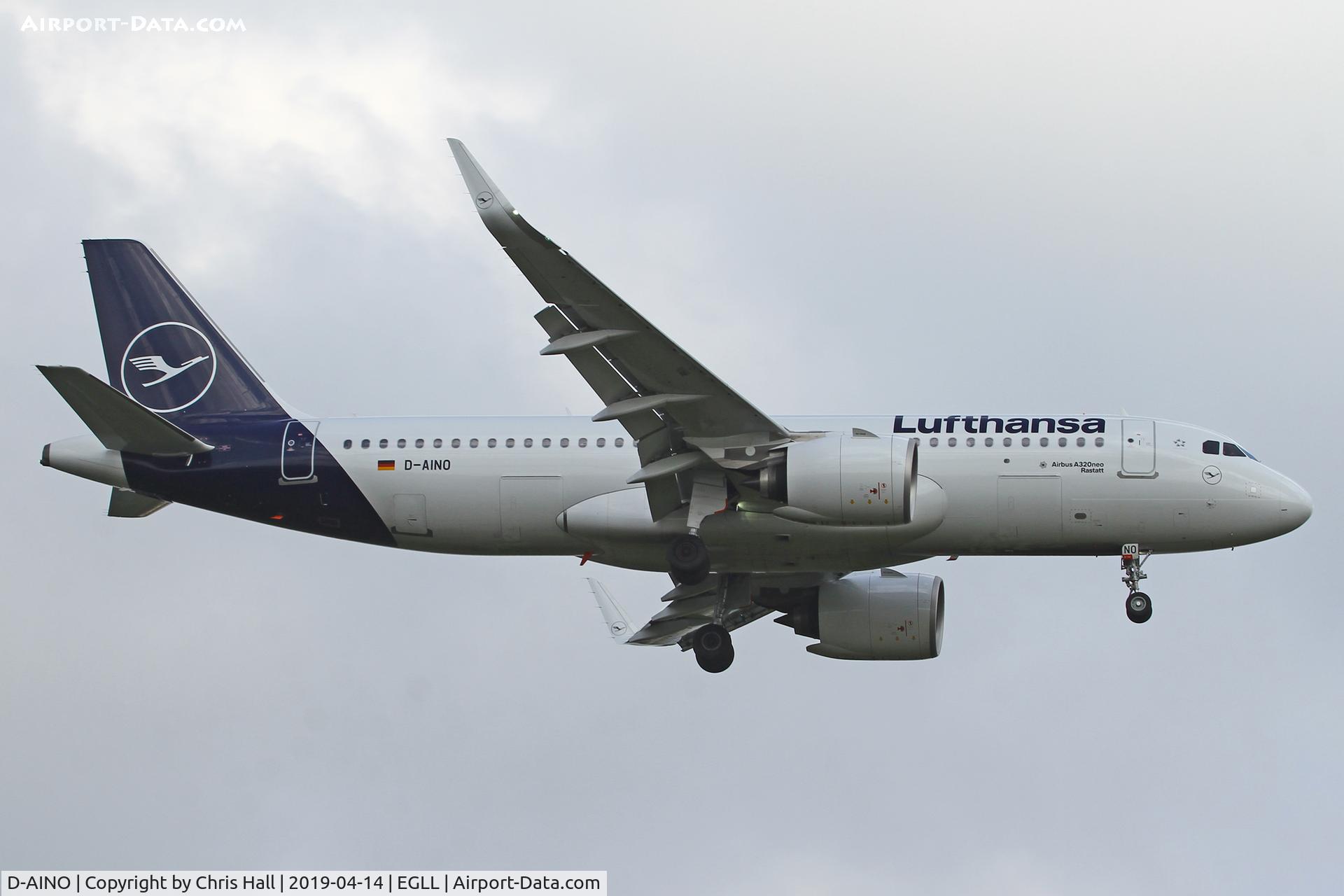 D-AINO, 2018 Airbus A320-271N C/N 8559, Heathrow
