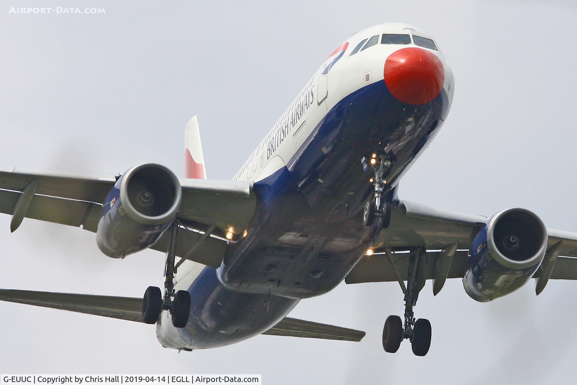 G-EUUC, 2001 Airbus A320-232 C/N 1696, Heathrow