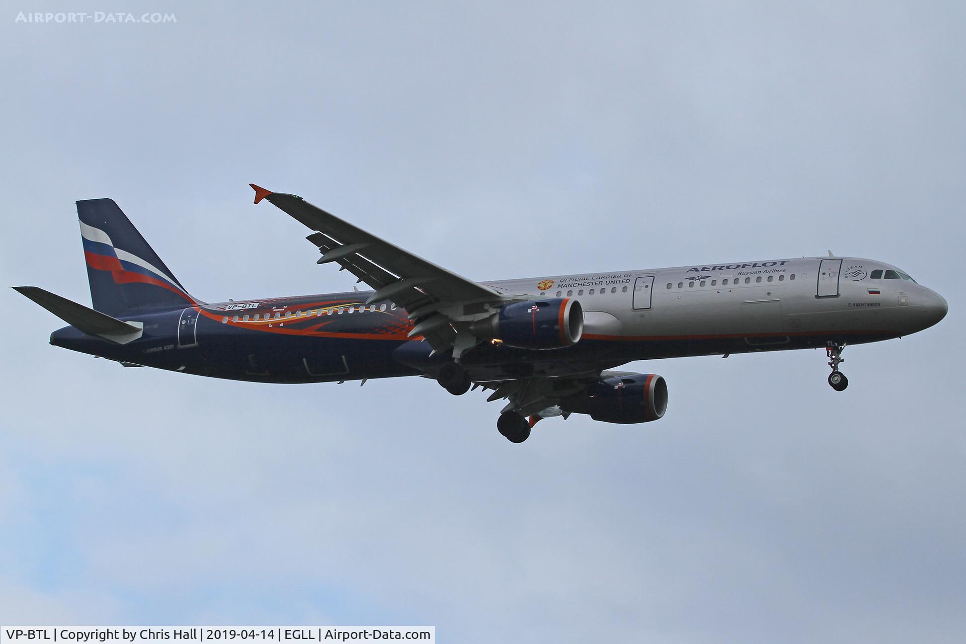 VP-BTL, 2013 Airbus A321-211 C/N 5881, Heathrow