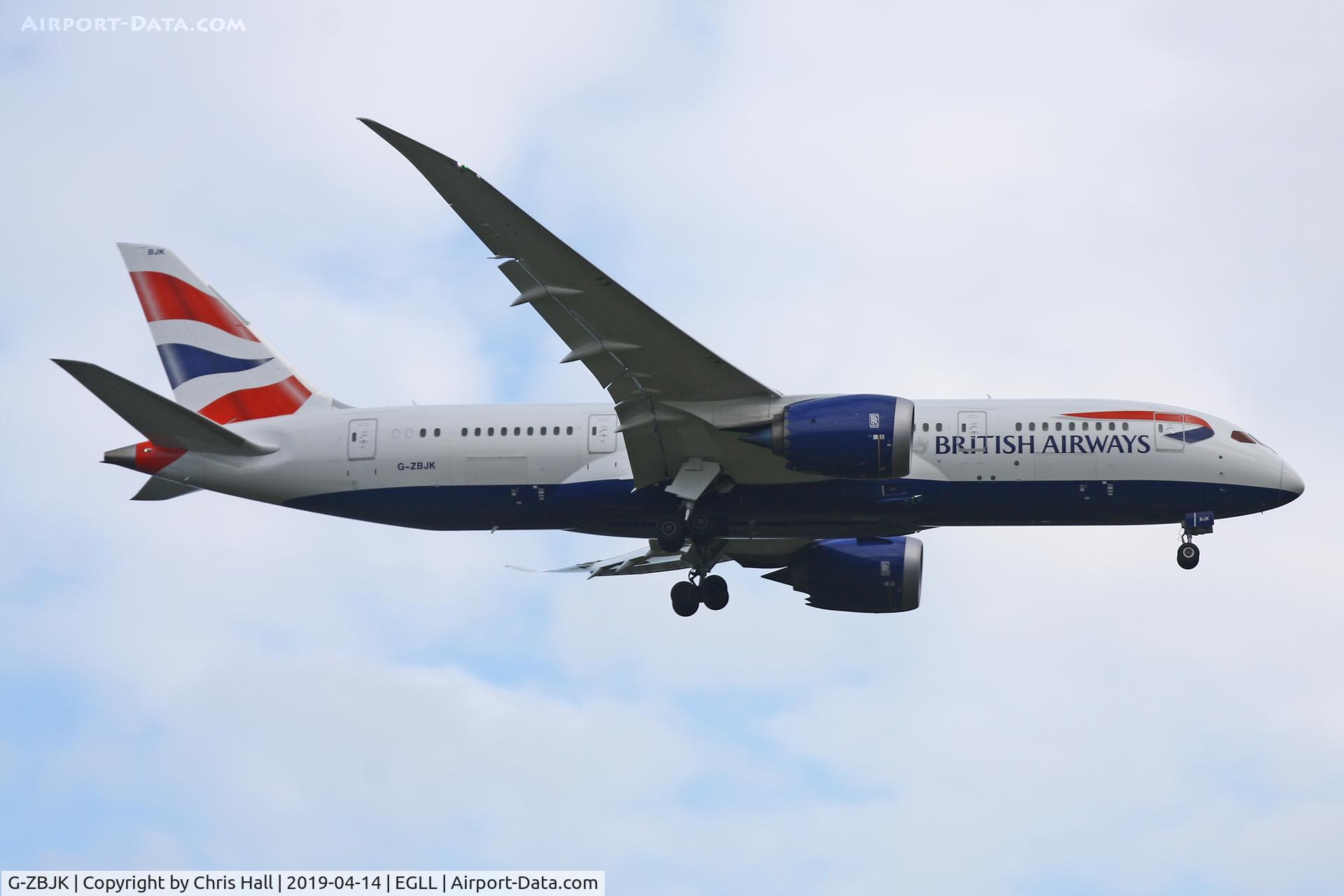G-ZBJK, 2018 Boeing 787-8 Dreamliner C/N 60630, Heathrow