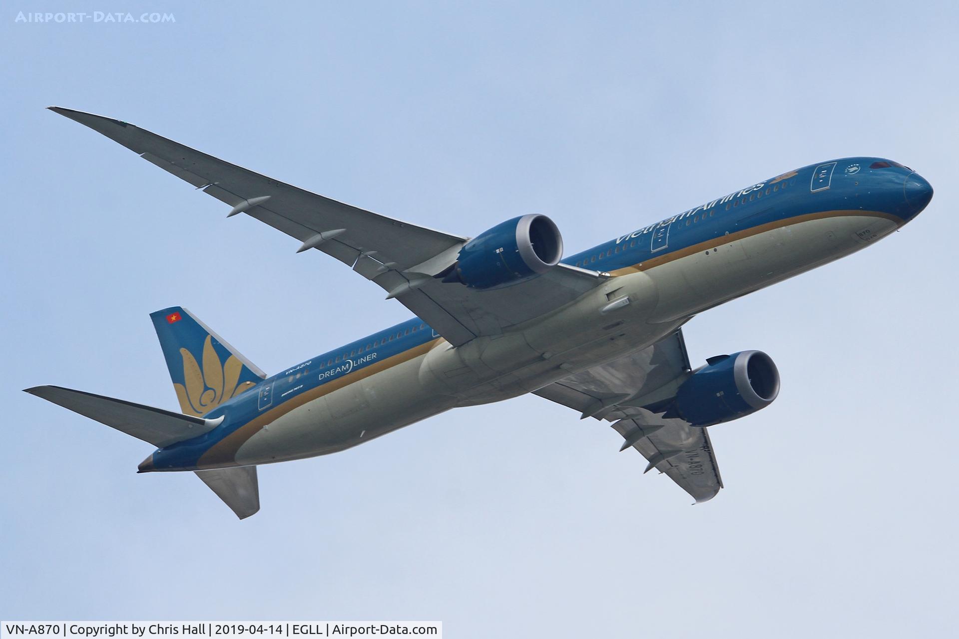 VN-A870, 2016 Boeing 787-9 Dreamliner Dreamliner C/N 39289, Heathrow