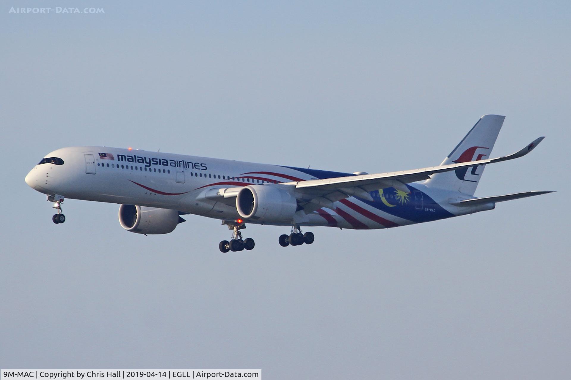 9M-MAC, 2017 Airbus A350-941 C/N 165, Heathrow
