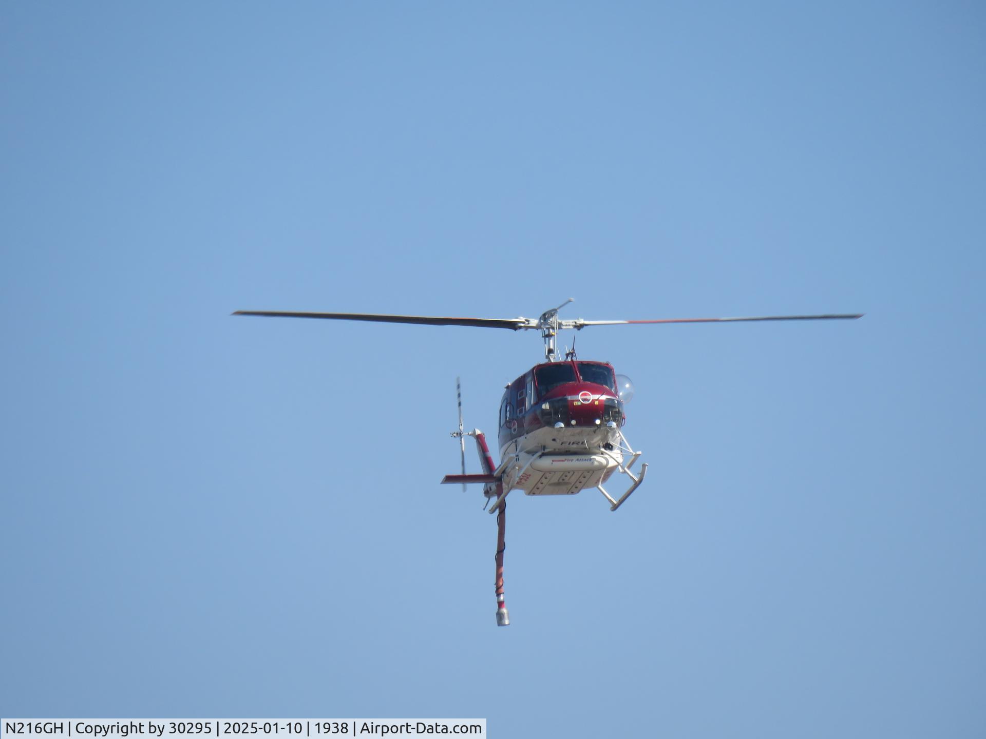 N216GH, 1969 Bell 205A-1++ C/N 30036, Coming into land