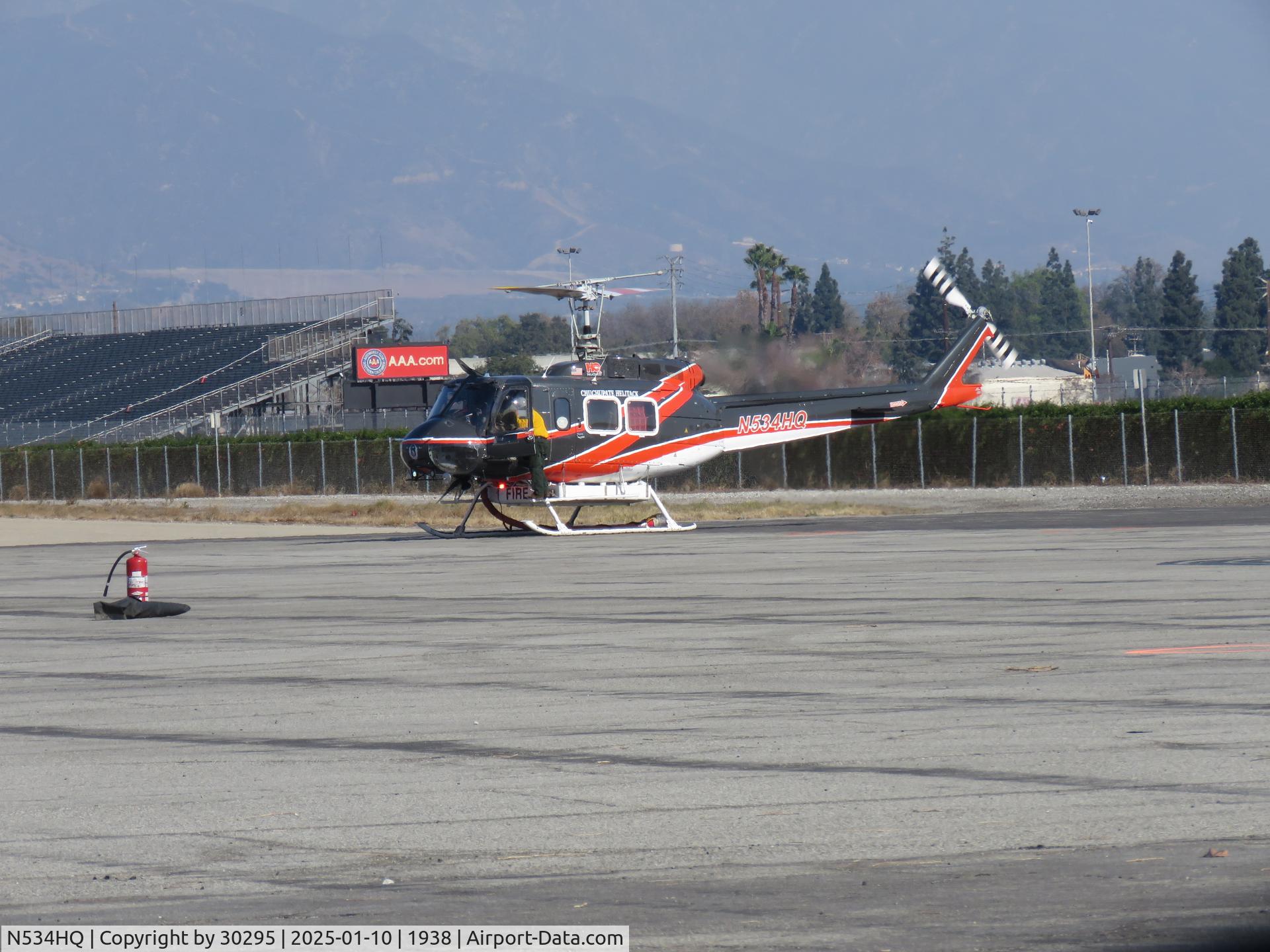 N534HQ, 1973 Bell 205A-1 C/N 30142, Parked