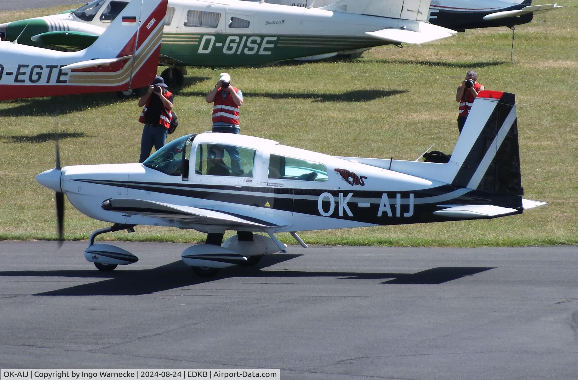 OK-AIJ, American General AG-5B Tiger C/N 10133, Grumman American (American General) AG-5B Tiger (AA-5B) at the 2024 Grumman Fly-in at Bonn-Hangelar airfield
