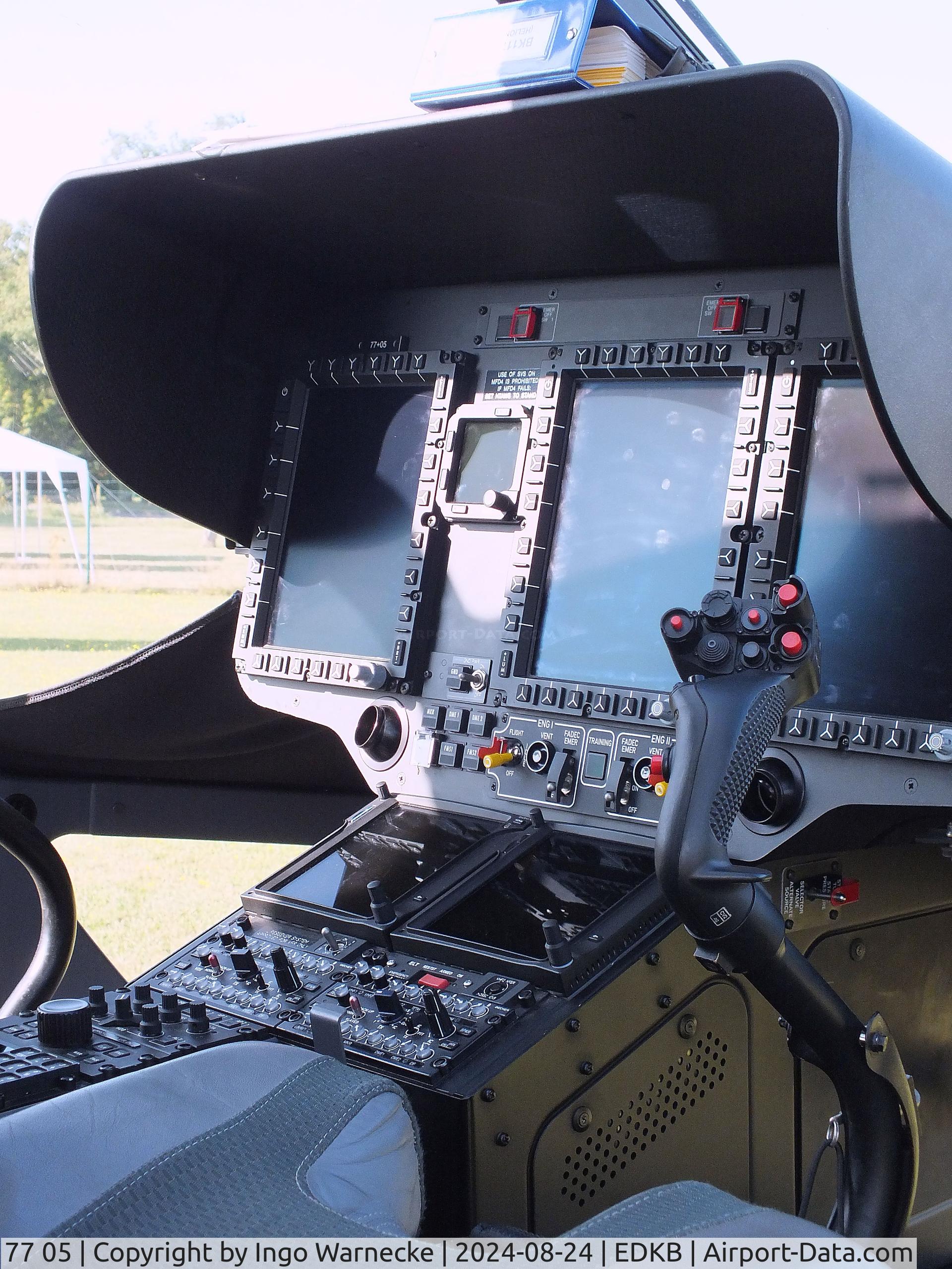 77 05, Airbus Helicopters H-145M C/N 20326, Airbus Helicopters H145M LUH SAR of Heeresflieger (German army aviation) at Bonn-Hangelar airfield during the Grumman Fly-in 2024 #c