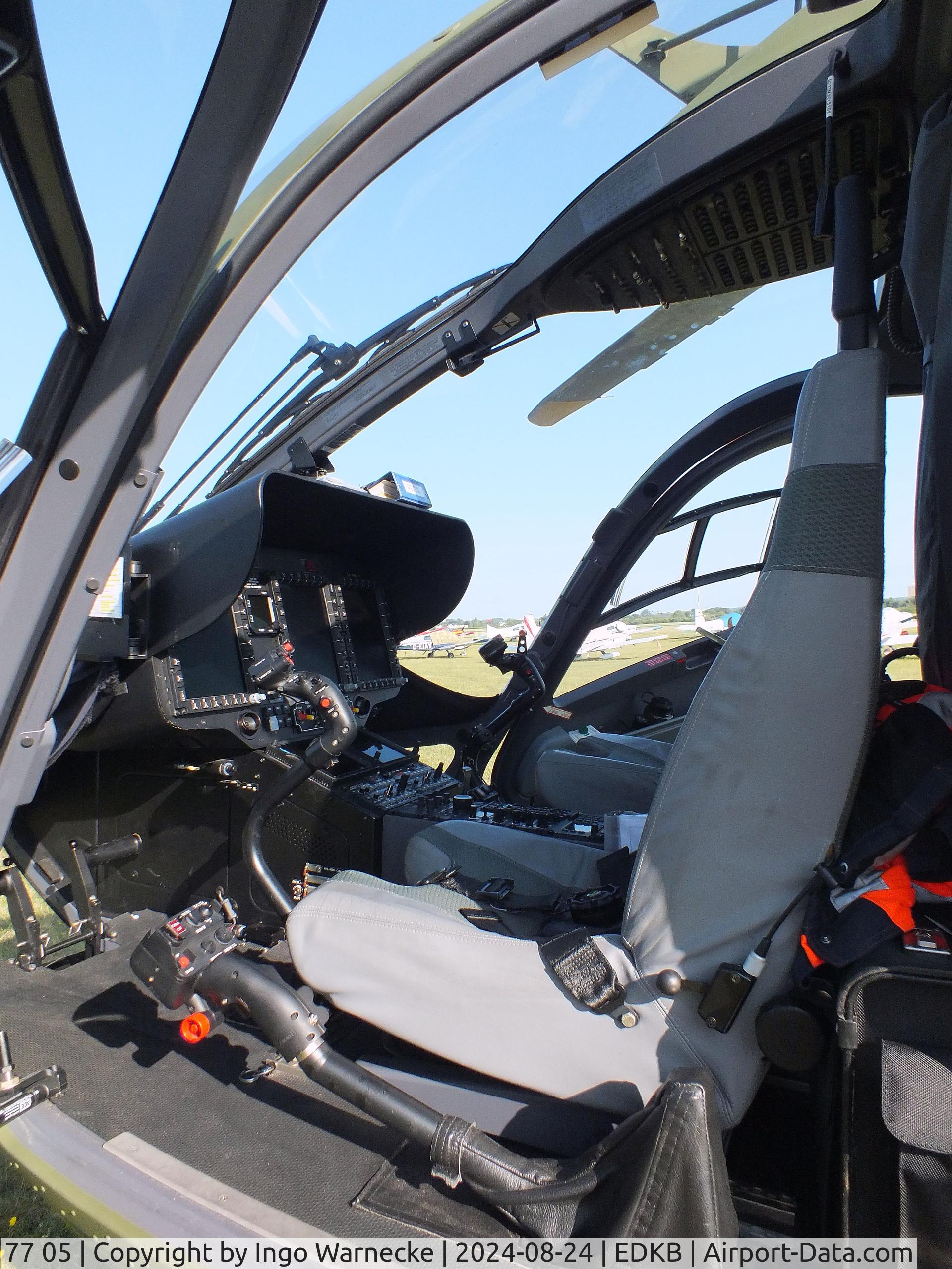77 05, Airbus Helicopters H-145M C/N 20326, Airbus Helicopters H145M LUH SAR of Heeresflieger (German army aviation) at Bonn-Hangelar airfield during the Grumman Fly-in 2024 #c
