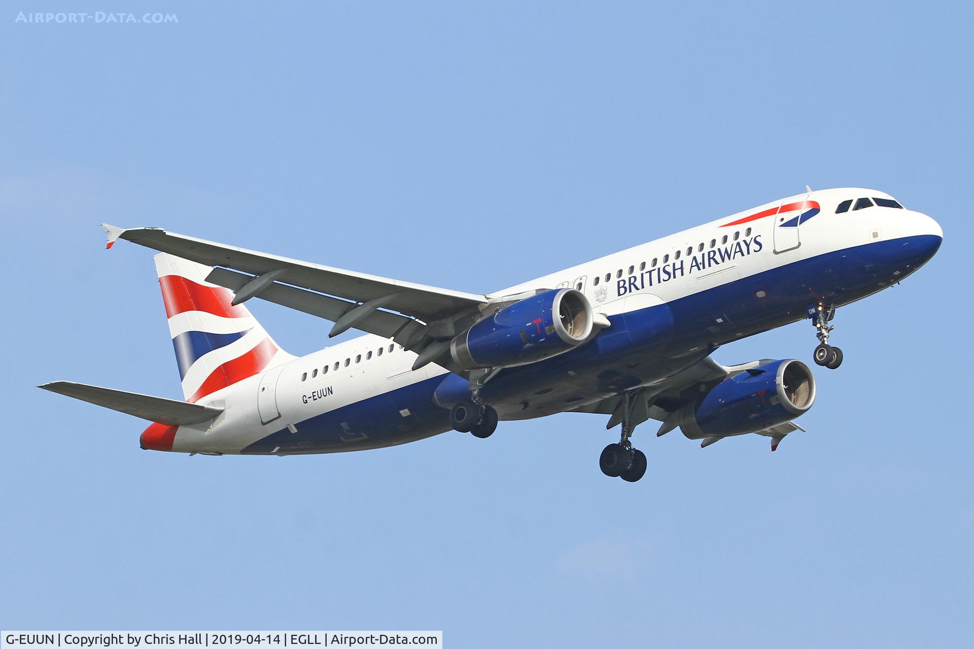G-EUUN, 2003 Airbus A320-232 C/N 1910, Heathrow