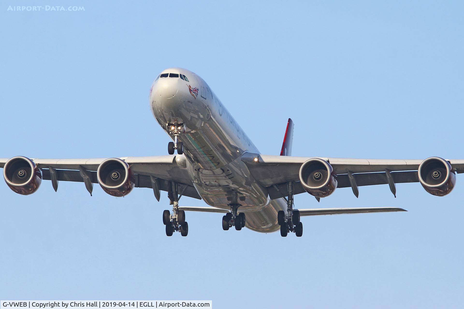 G-VWEB, 2006 Airbus A340-642 C/N 787, Heathrow