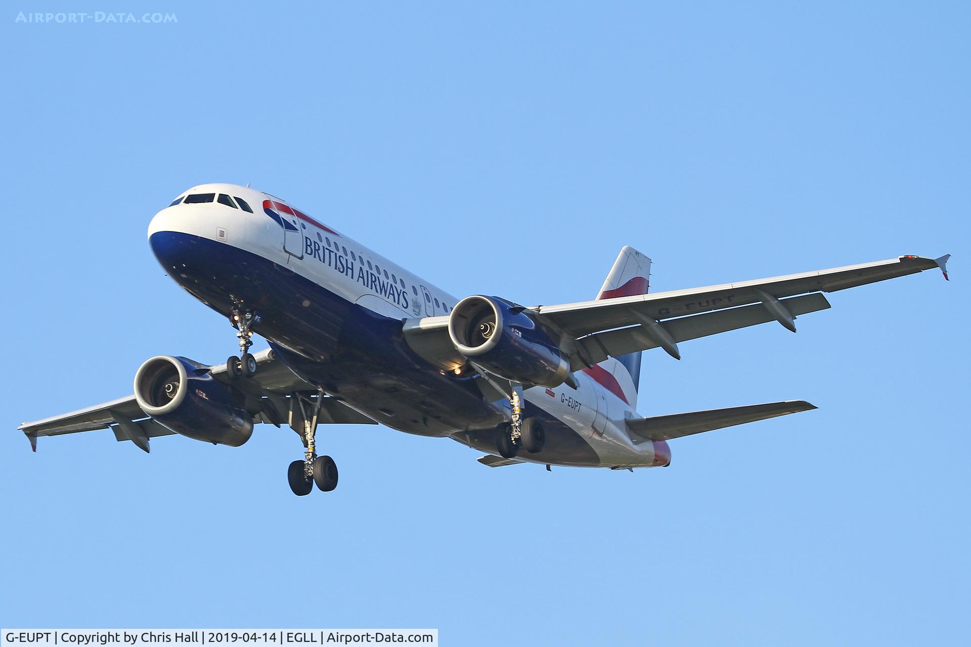 G-EUPT, 2000 Airbus A319-131 C/N 1380, Heathrow