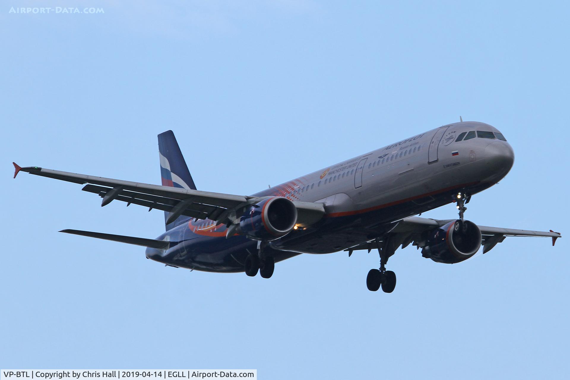 VP-BTL, 2013 Airbus A321-211 C/N 5881, Heathrow