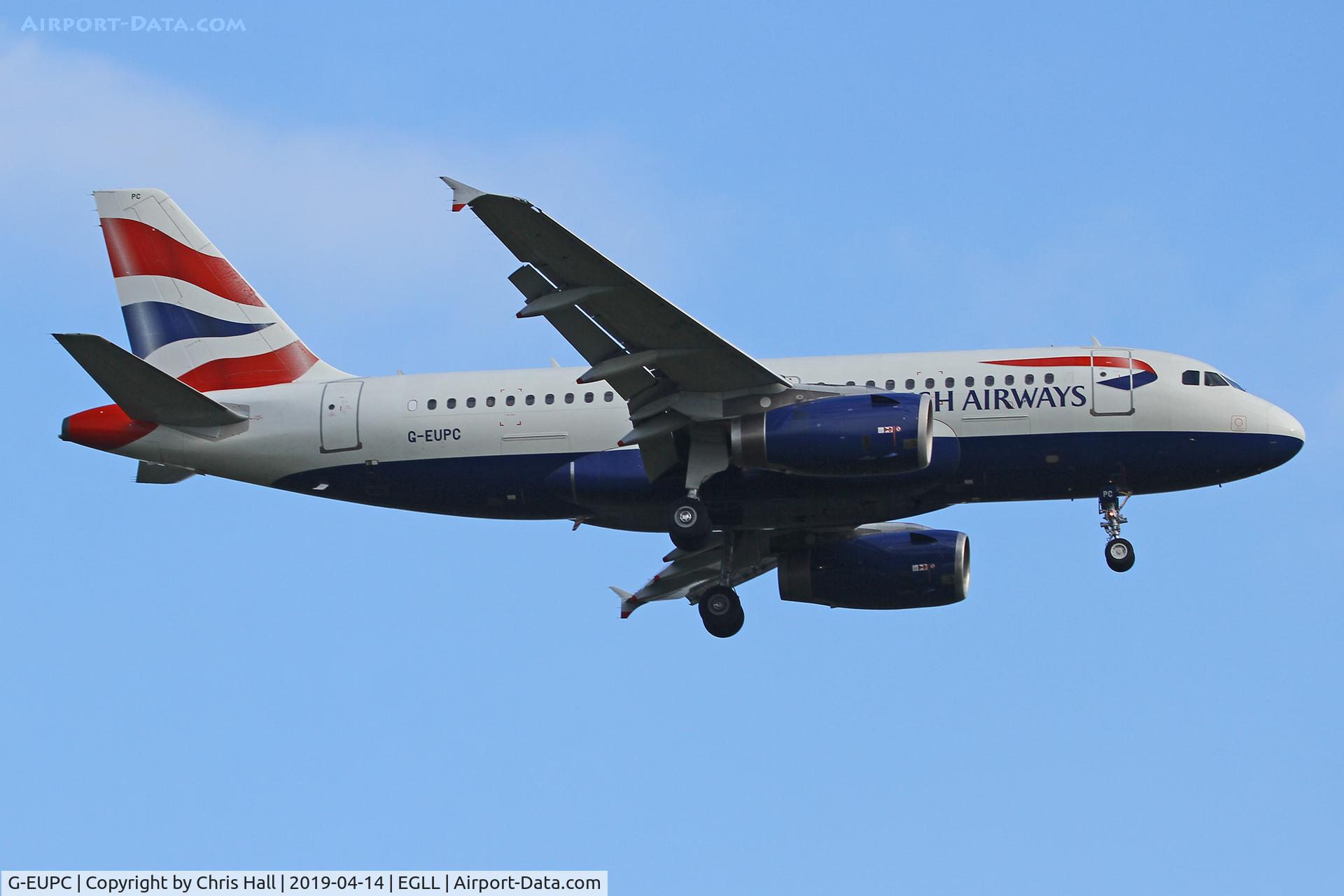 G-EUPC, 1999 Airbus A319-131 C/N 1118, Heathrow