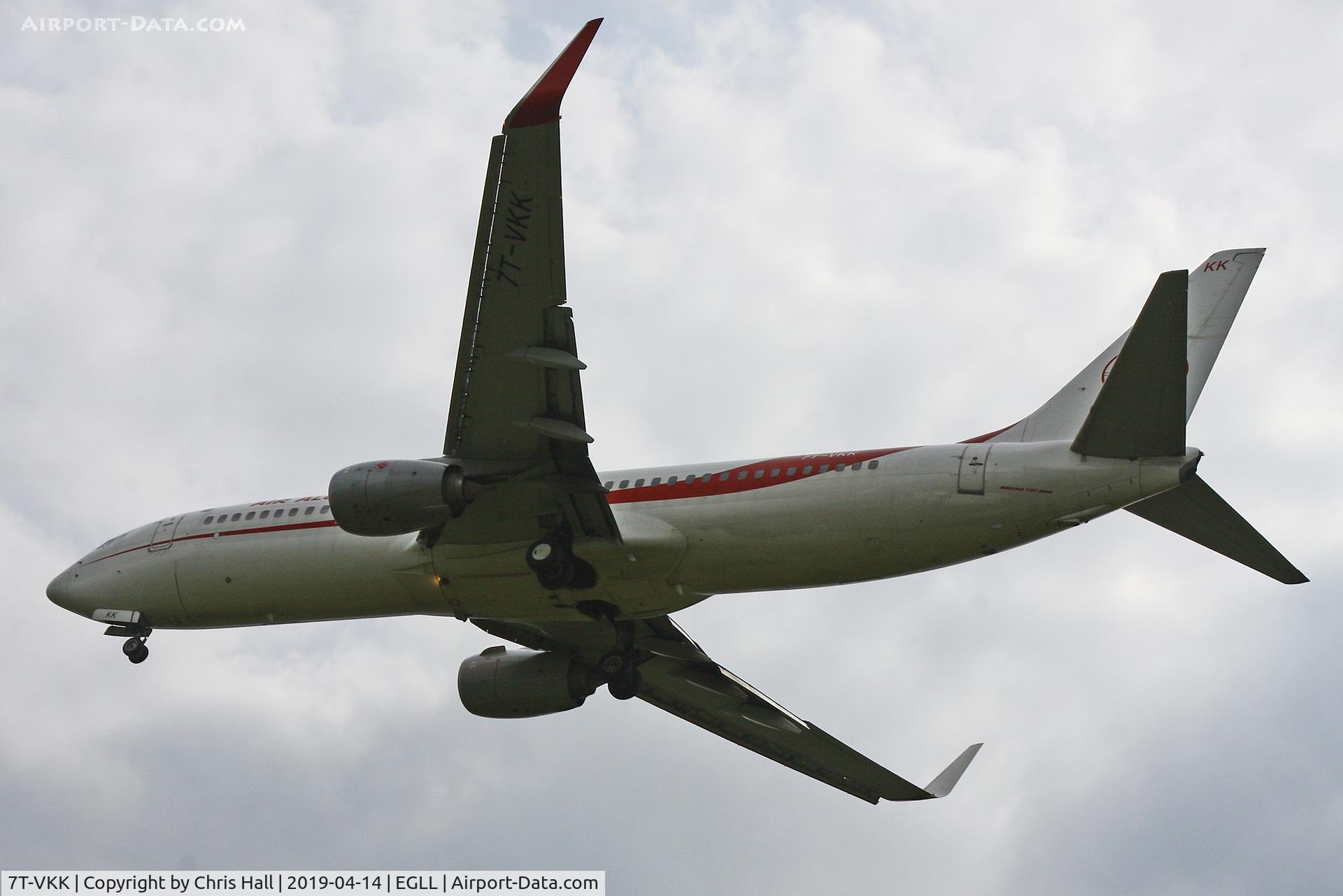 7T-VKK, 2015 Boeing 737-8D6 C/N 60747, Heathrow