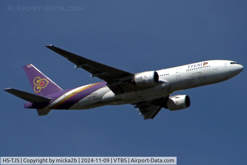 HS-TJS, 2006 Boeing 777-2D7/ER C/N 34587/595, Take off