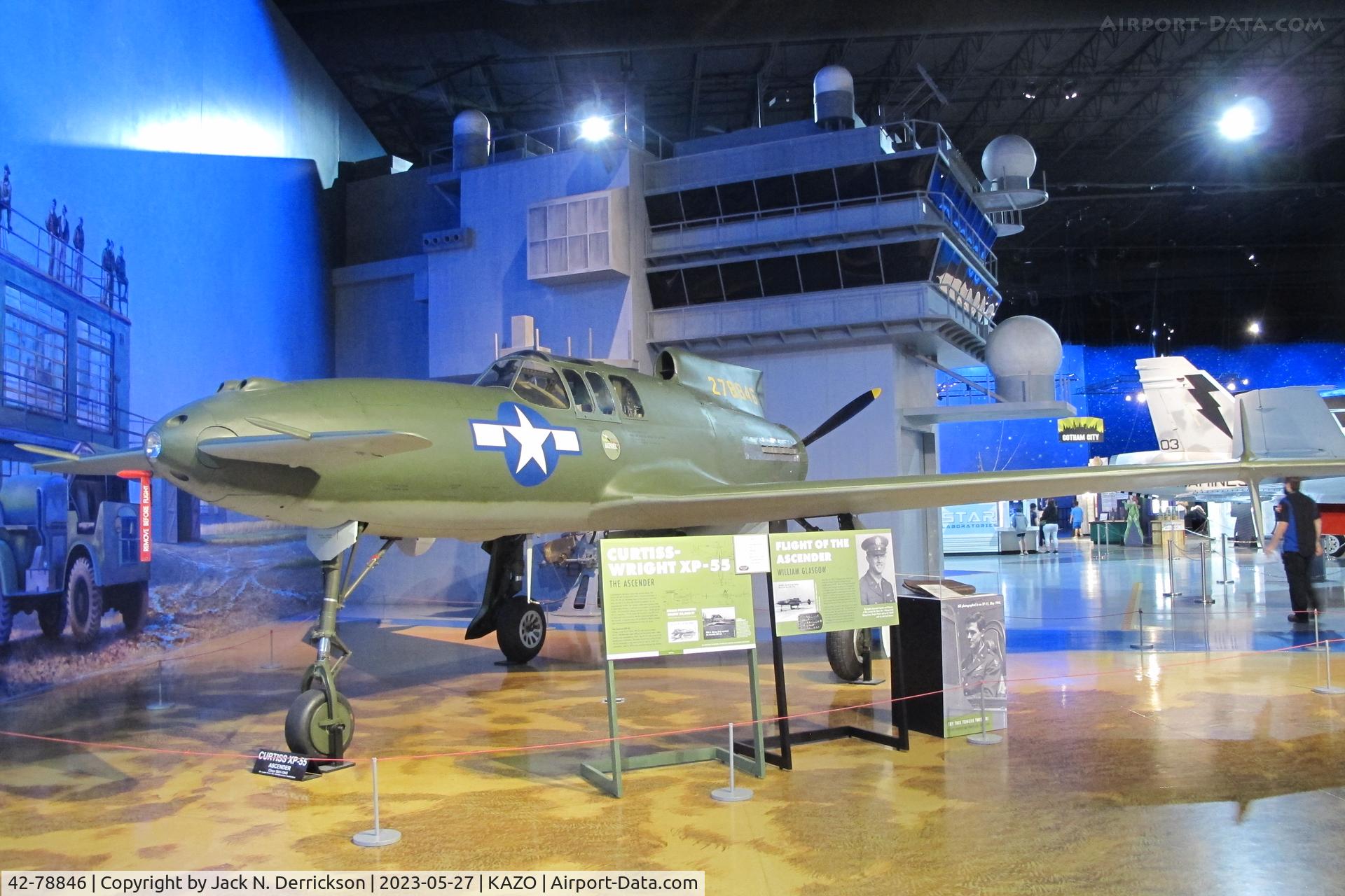 42-78846, 1943 Curtiss XP-55 Ascender C/N Not found 42-78846, XP-55 at Air Zoo