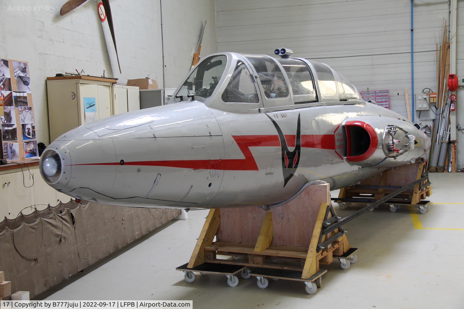 17, Fouga CM-175 Zephyr C/N 17, at Dugny
Musée de l'air et de l'Espace