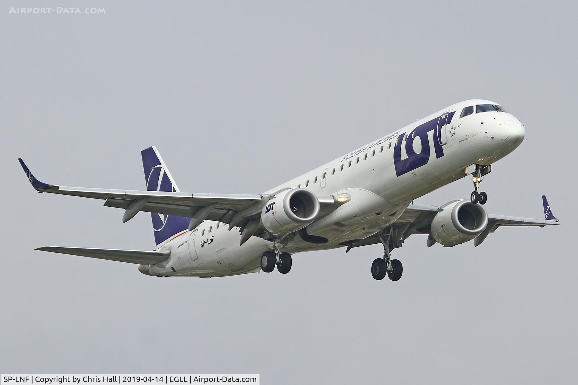 SP-LNF, 2013 Embraer 195LR (ERJ-190-200LR) C/N 19000596, Heathrow