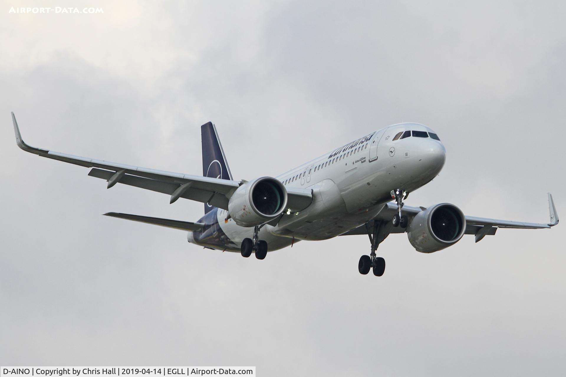 D-AINO, 2018 Airbus A320-271N C/N 8559, Heathrow