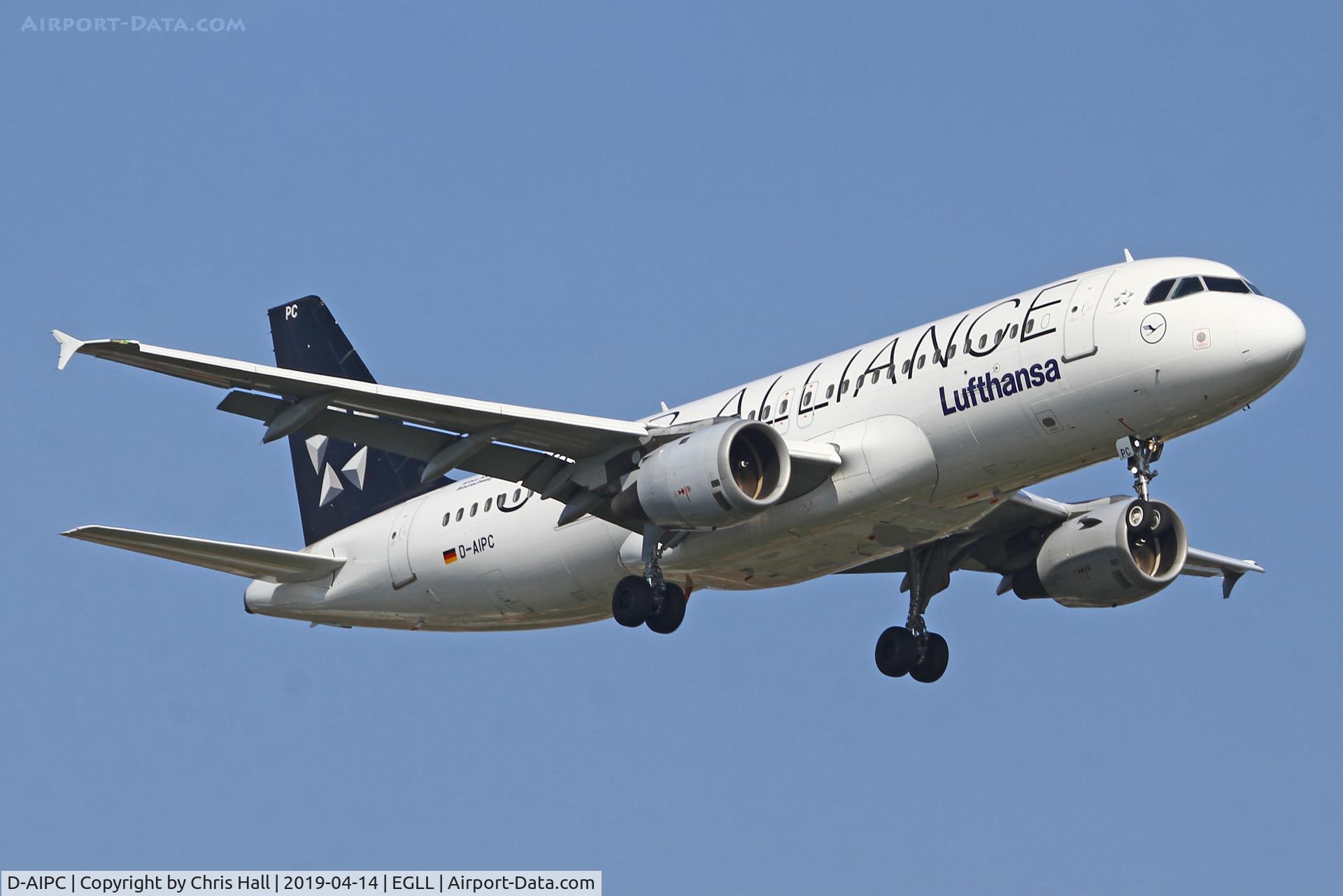 D-AIPC, 1989 Airbus A320-211 C/N 0071, Heathrow