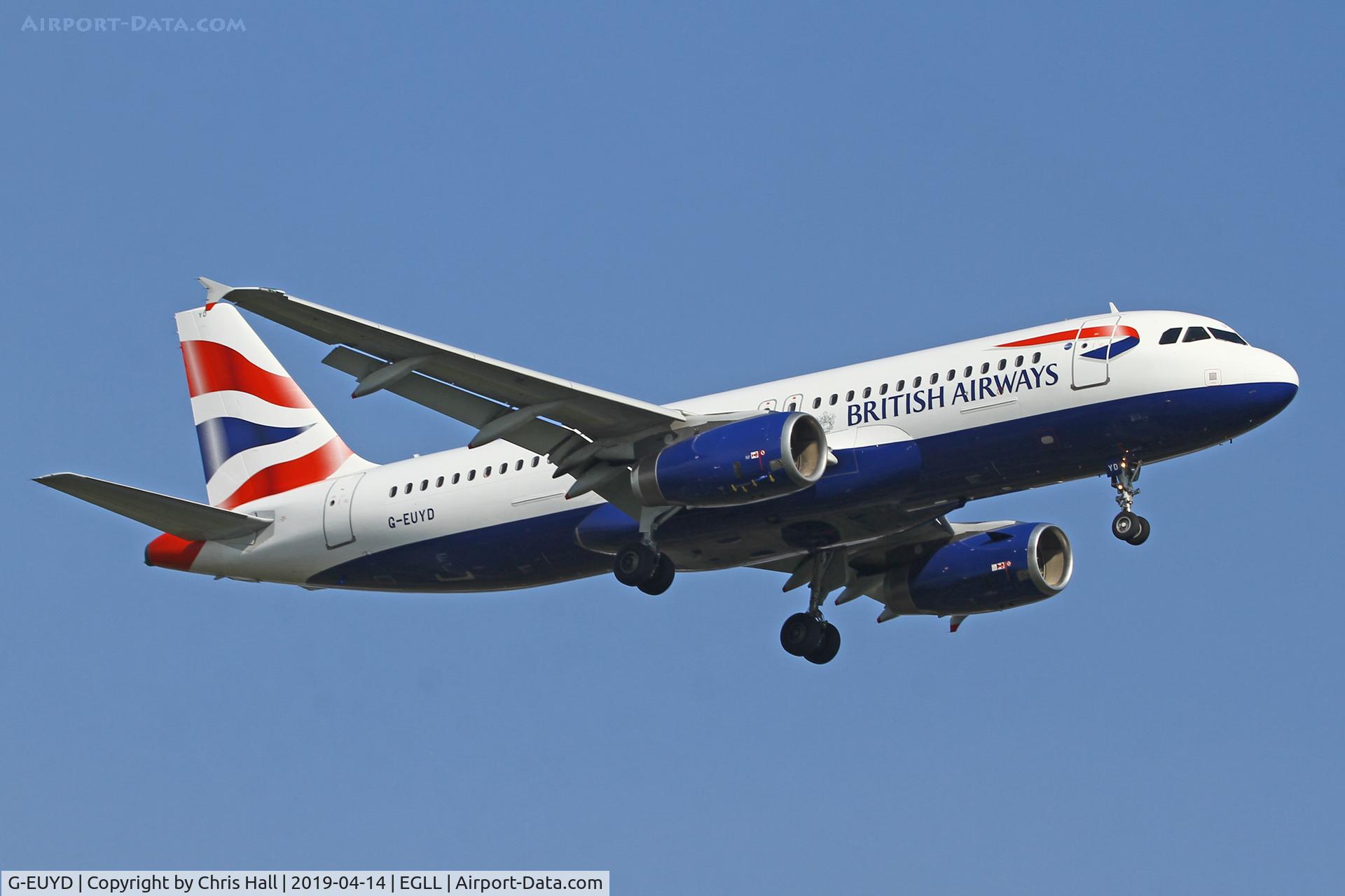 G-EUYD, 2008 Airbus A320-232 C/N 3726, Heathrow
