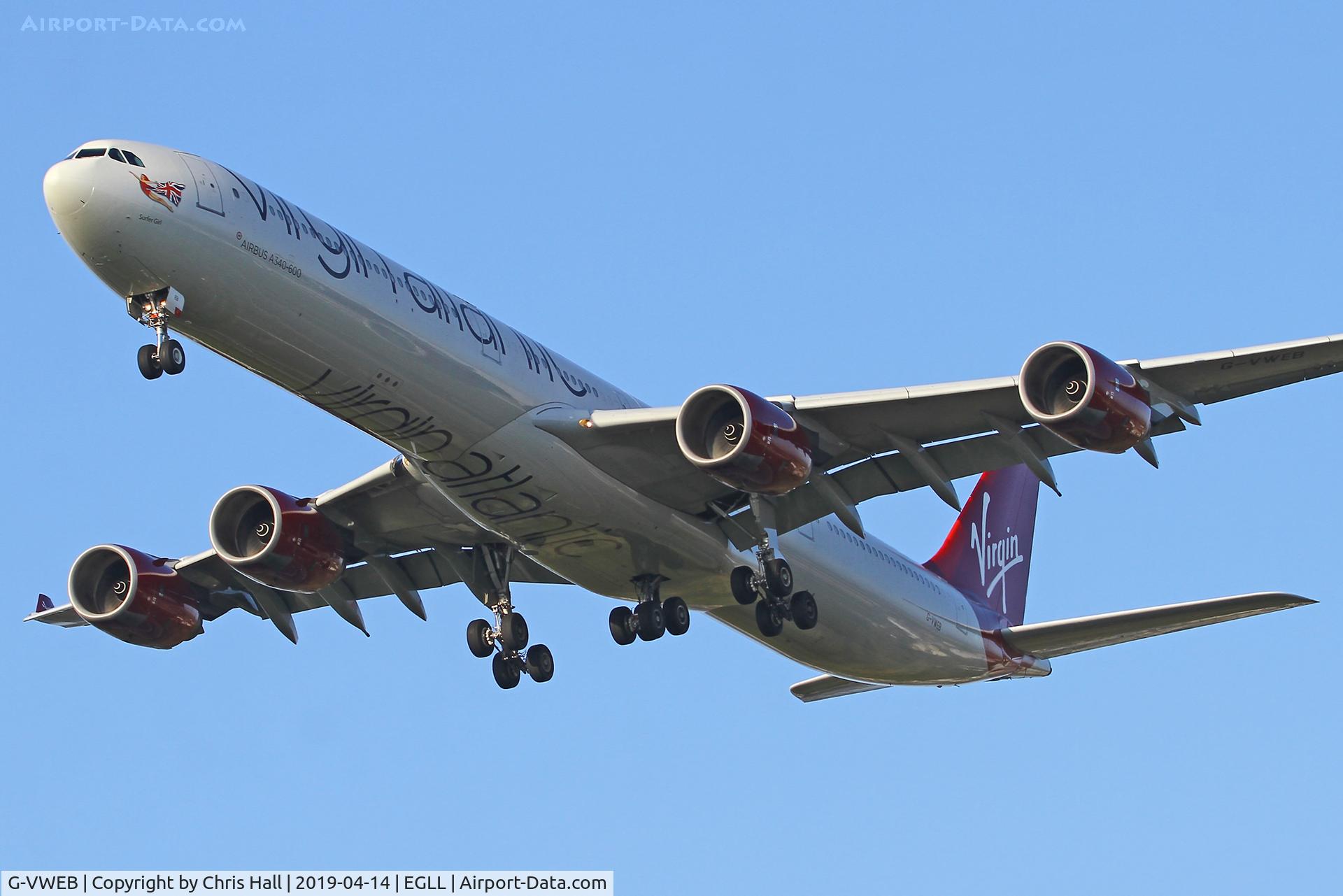 G-VWEB, 2006 Airbus A340-642 C/N 787, Heathrow