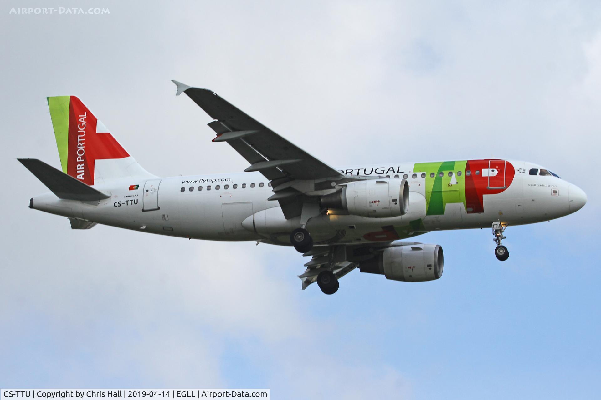 CS-TTU, 2002 Airbus A319-112 C/N 1668, Heathrow