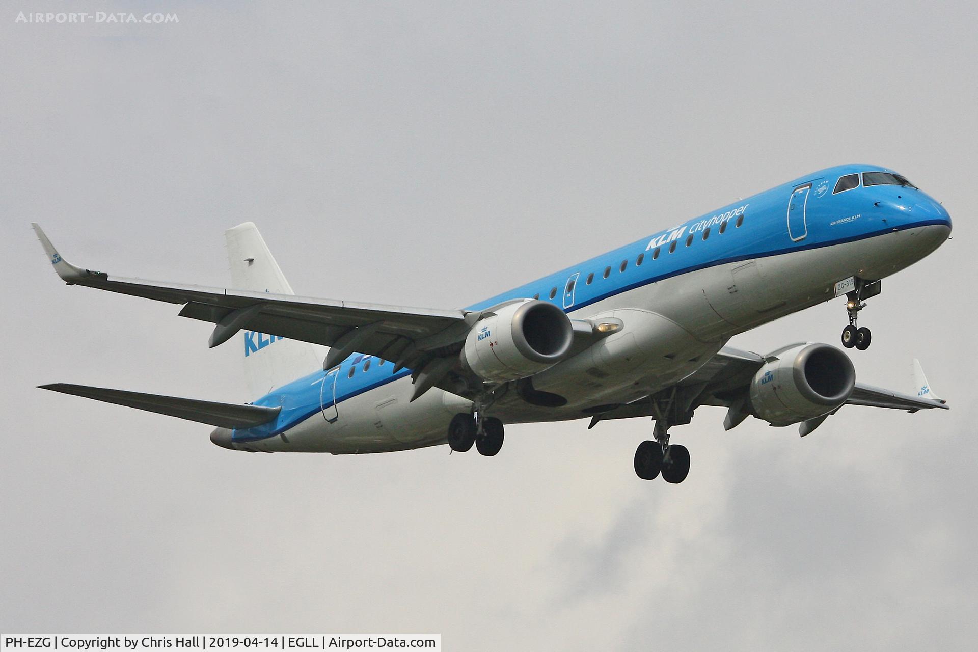 PH-EZG, 2009 Embraer 190LR (ERJ-190-100LR) C/N 19000315, Heathrow