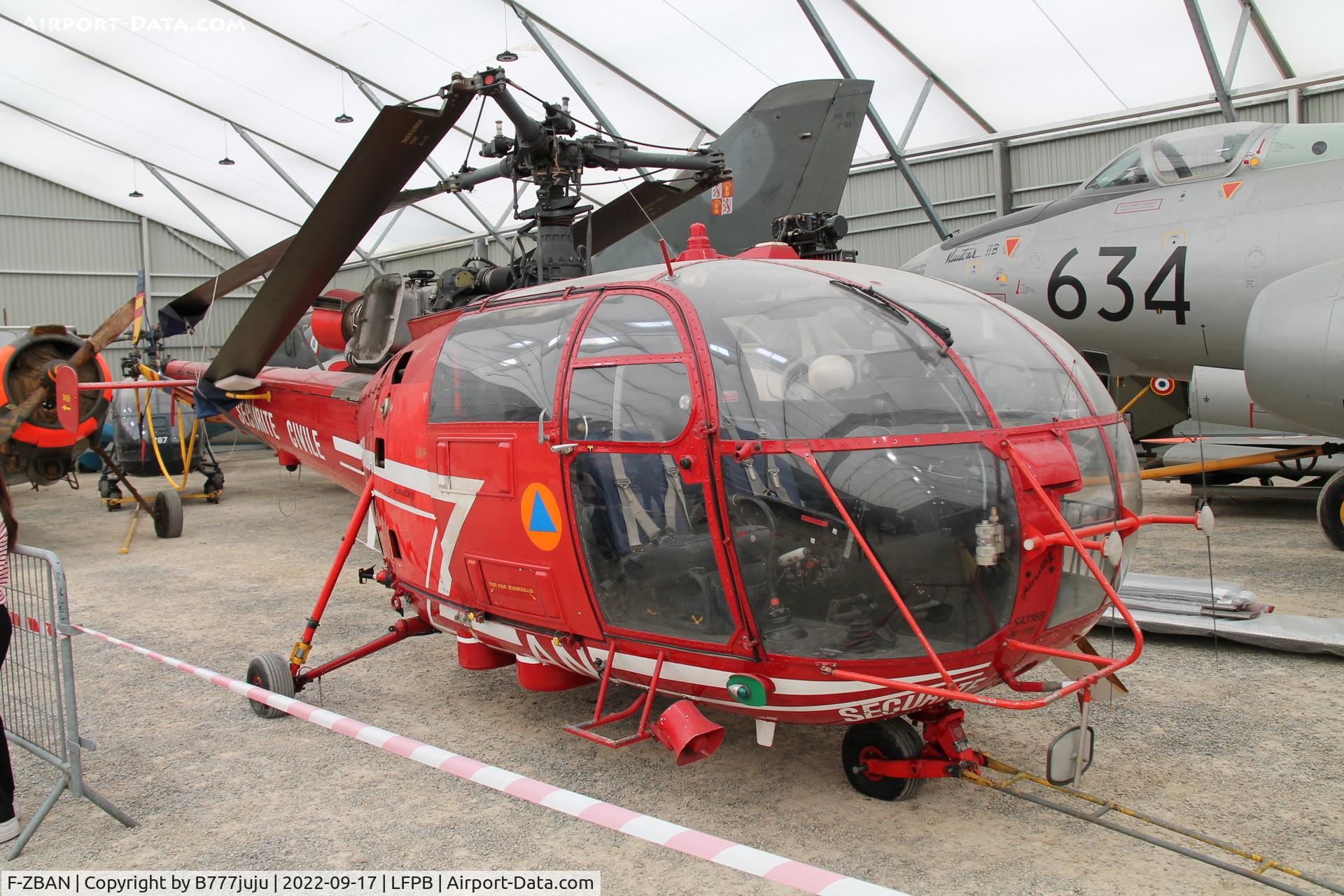 F-ZBAN, Aérospatiale SA-316B Alouette III C/N 1115, at Dugny
Musée de l'air et de l'Espace