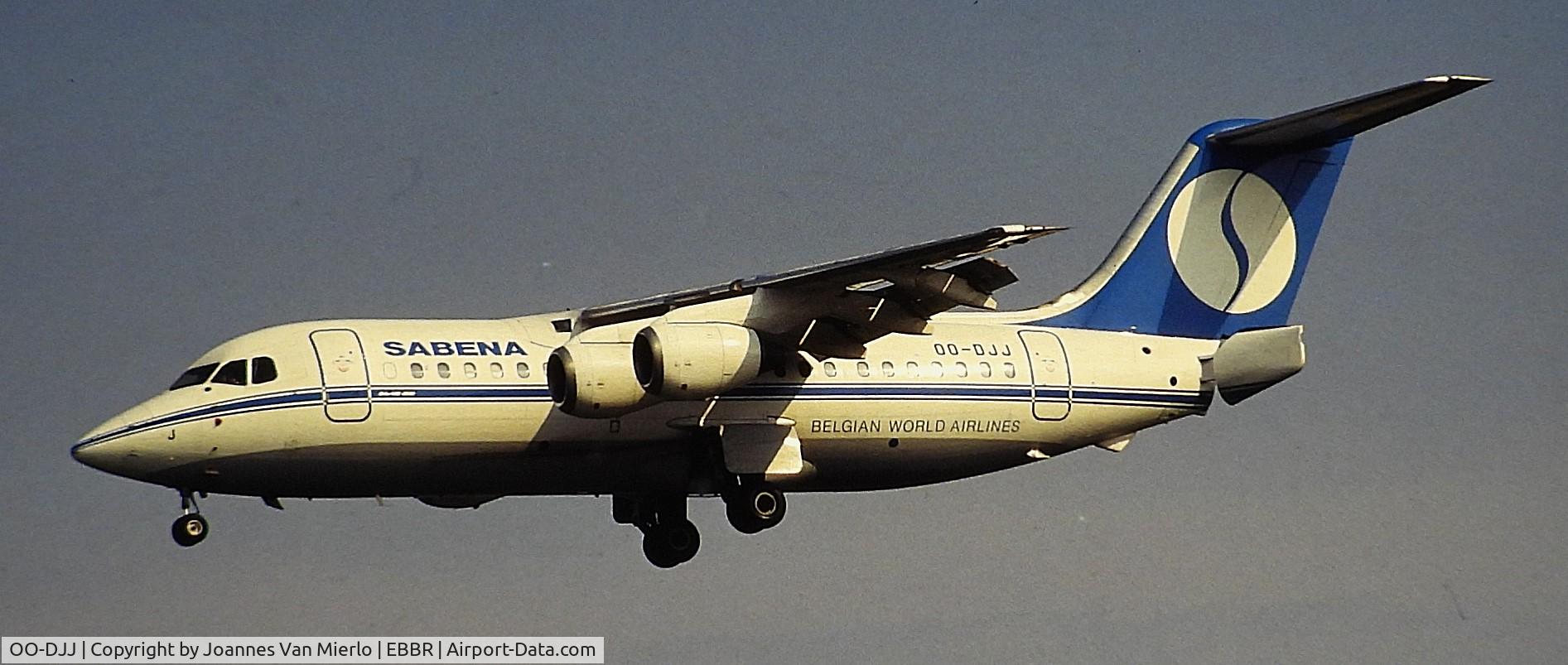 OO-DJJ, 1991 British Aerospace BAe.146-200 C/N E2196, ex-slide