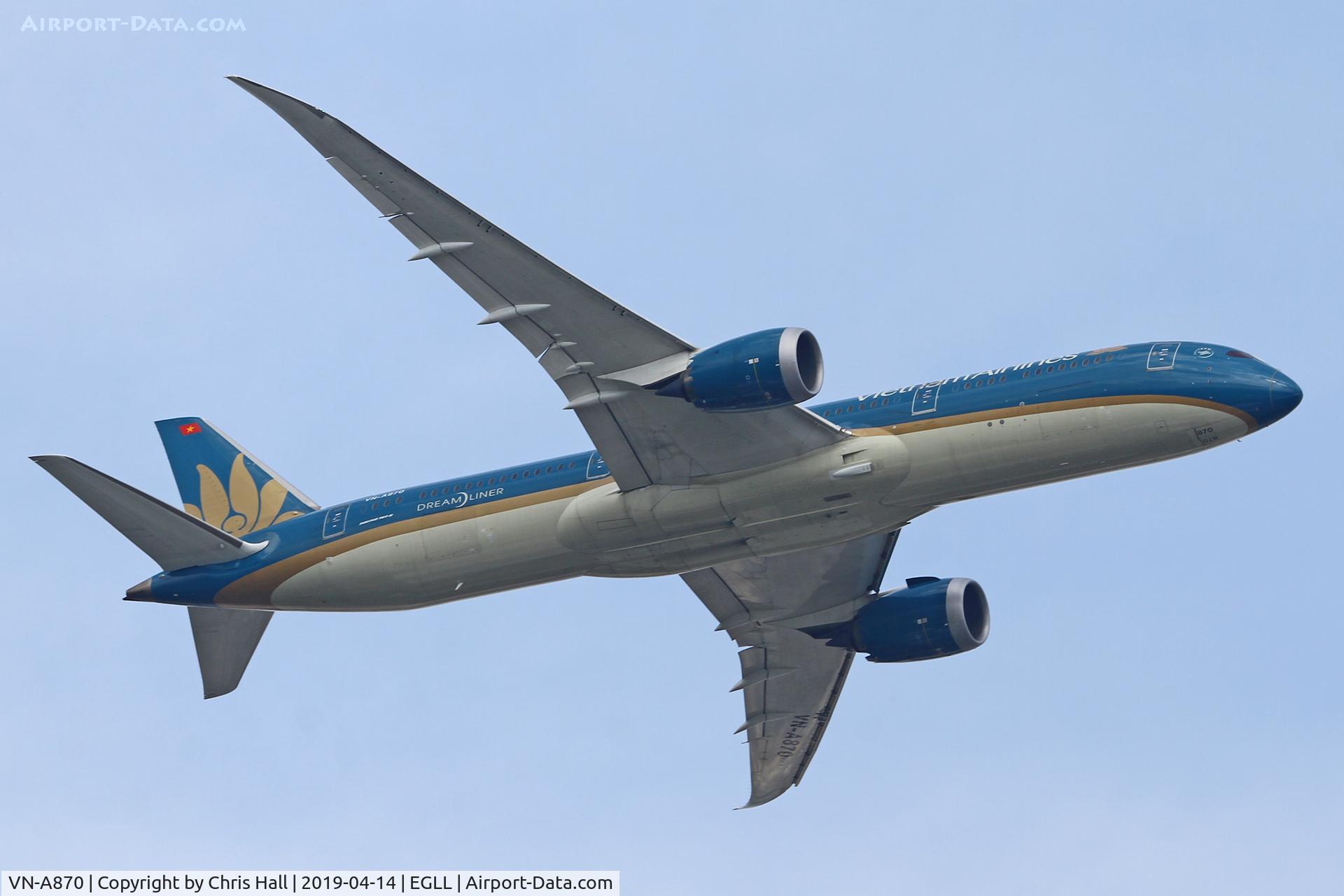 VN-A870, 2016 Boeing 787-9 Dreamliner Dreamliner C/N 39289, Heathrow