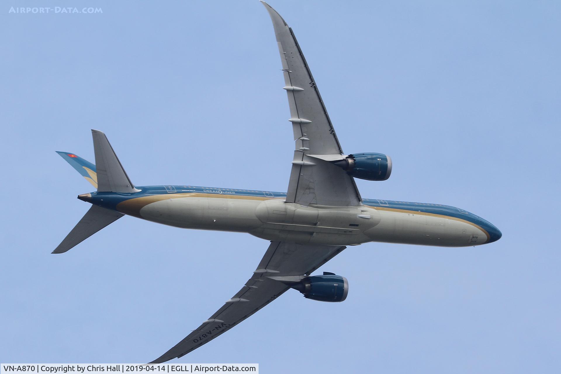 VN-A870, 2016 Boeing 787-9 Dreamliner Dreamliner C/N 39289, Heathrow