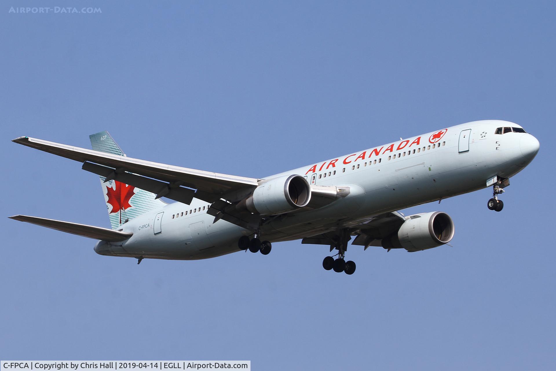 C-FPCA, 1989 Boeing 767-375 C/N 24306, Heathrow