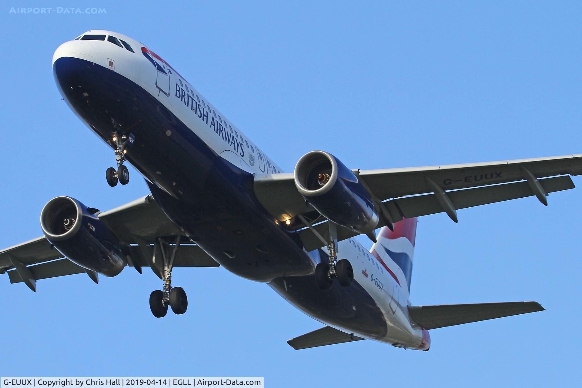 G-EUUX, 2008 Airbus A320-232 C/N 3550, Heathrow