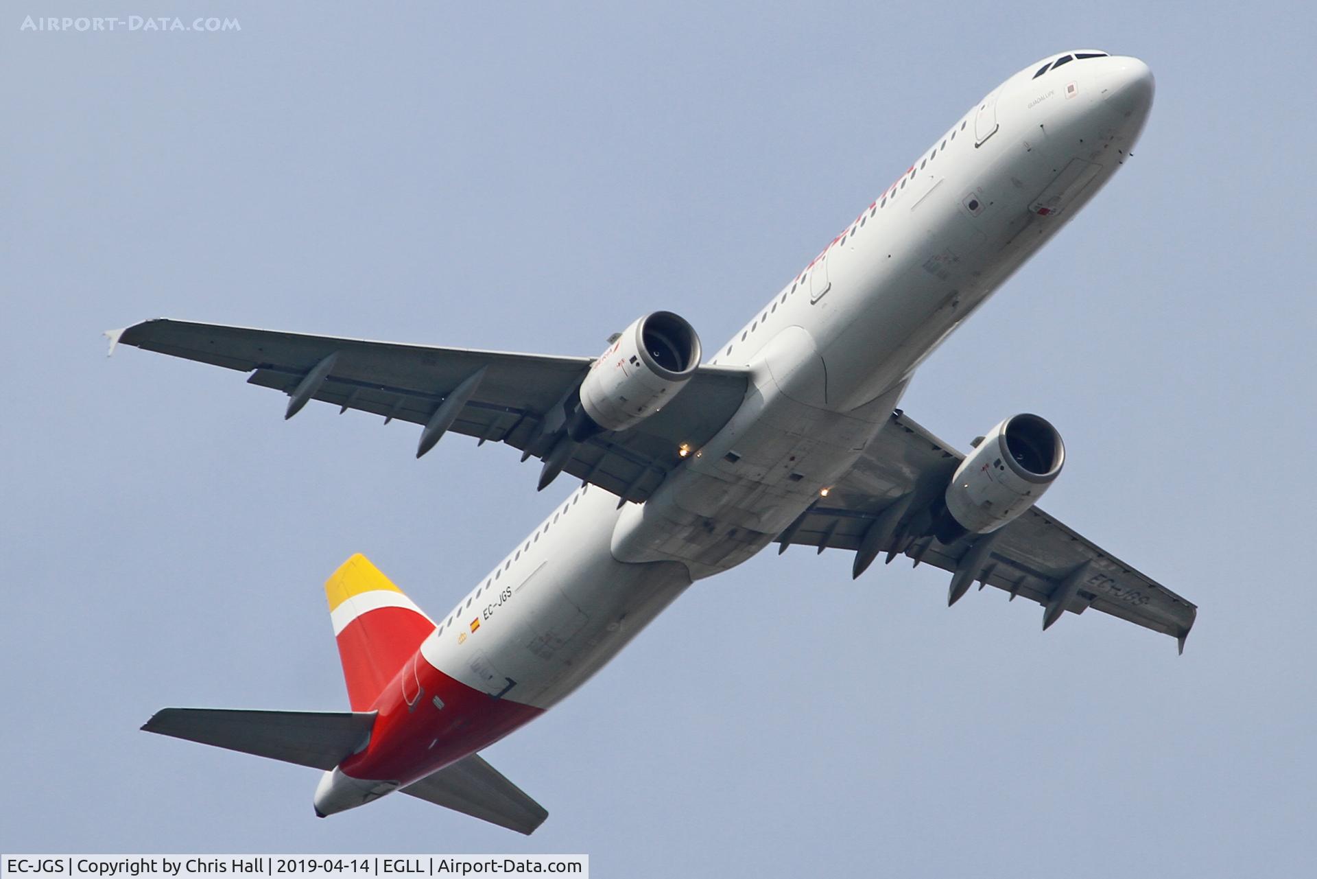 EC-JGS, 2005 Airbus A321-211 C/N 2472, Heathrow