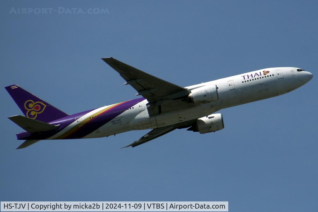 HS-TJV, 2007 Boeing 777-2D7/ER C/N 34590/665, Take off