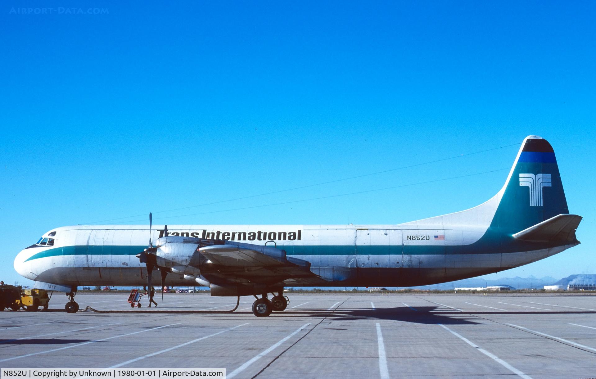 N852U, 1959 Lockheed L-188C(F) Electra C/N 2003, USA 1.1980