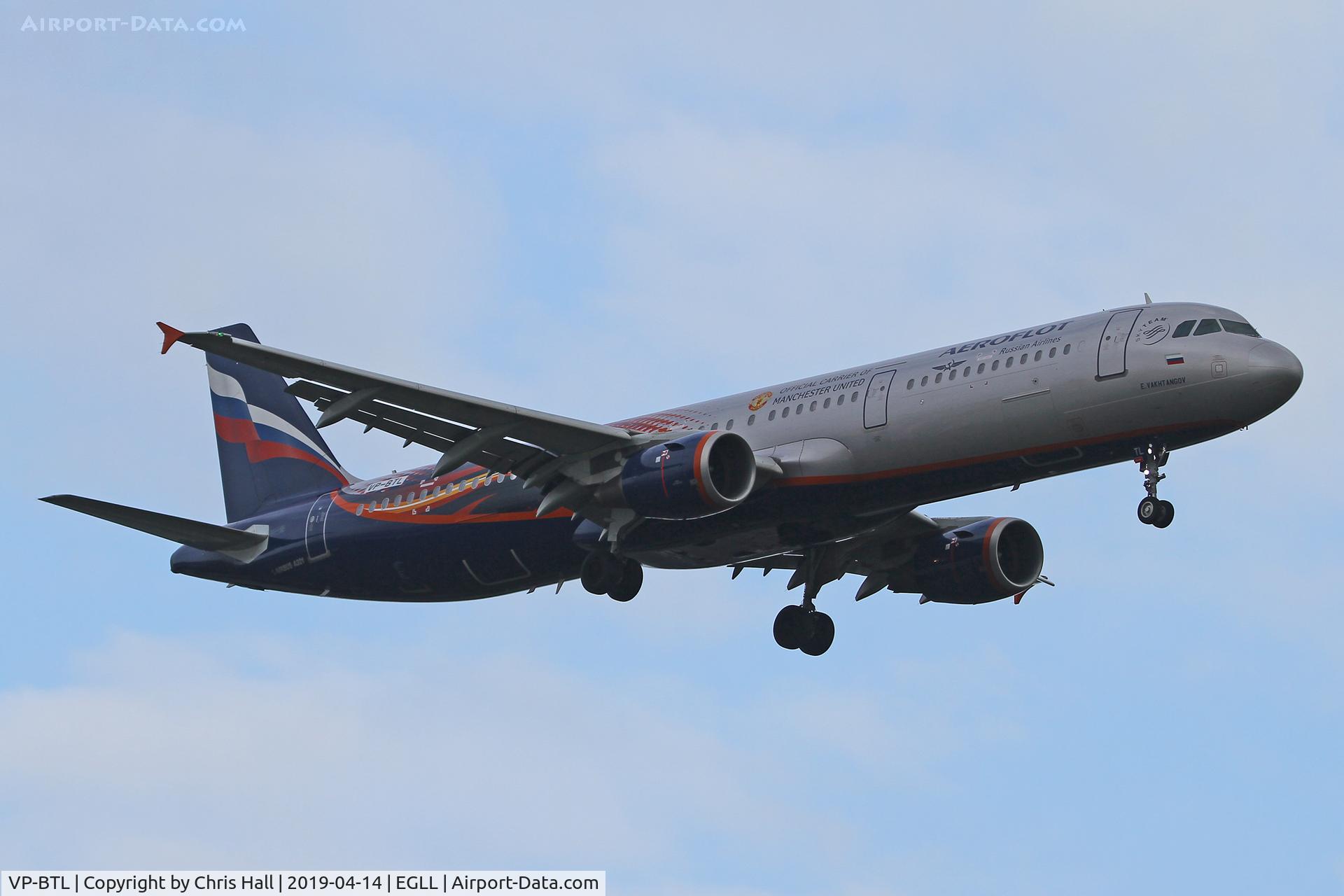 VP-BTL, 2013 Airbus A321-211 C/N 5881, Heathrow