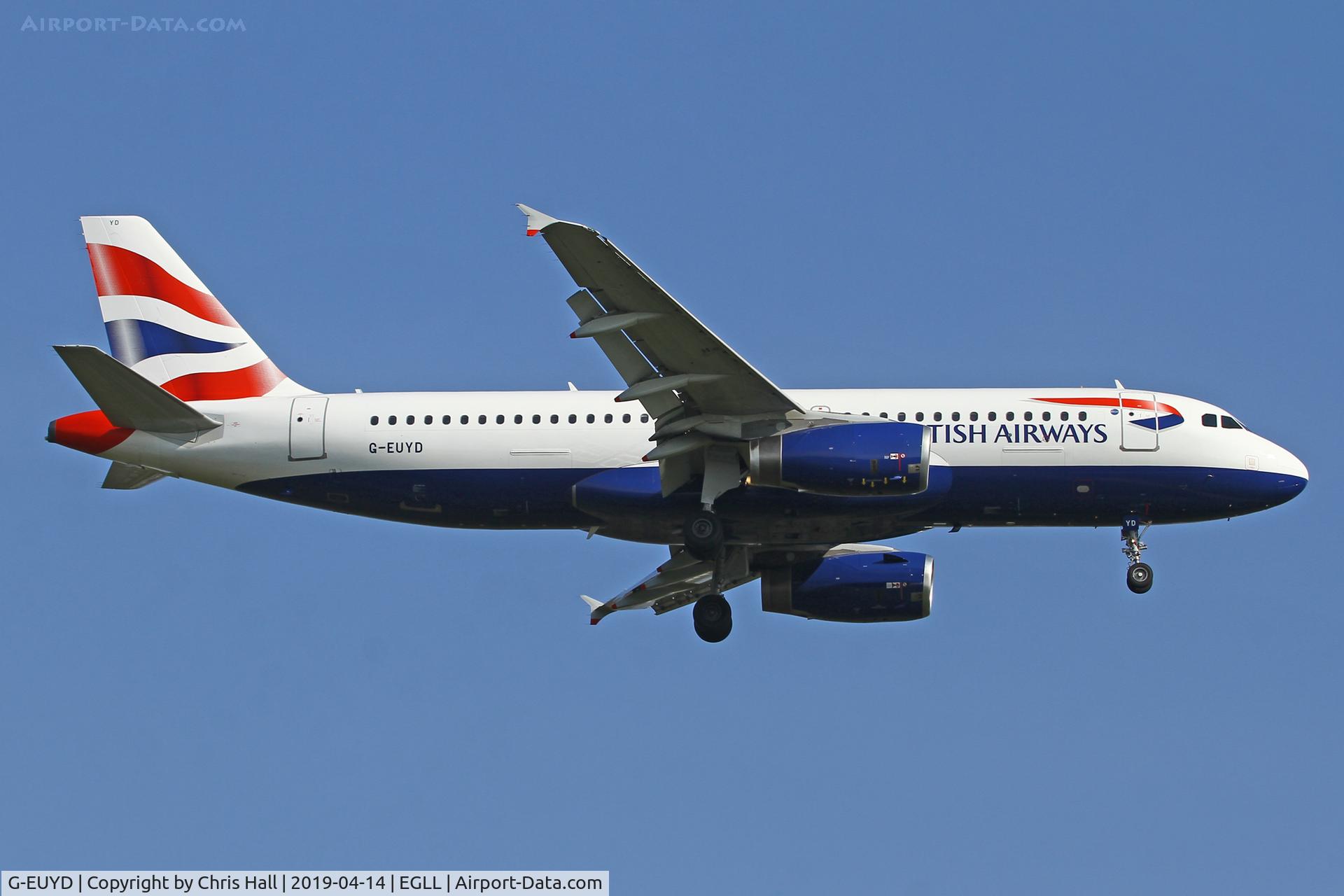 G-EUYD, 2008 Airbus A320-232 C/N 3726, Heathrow