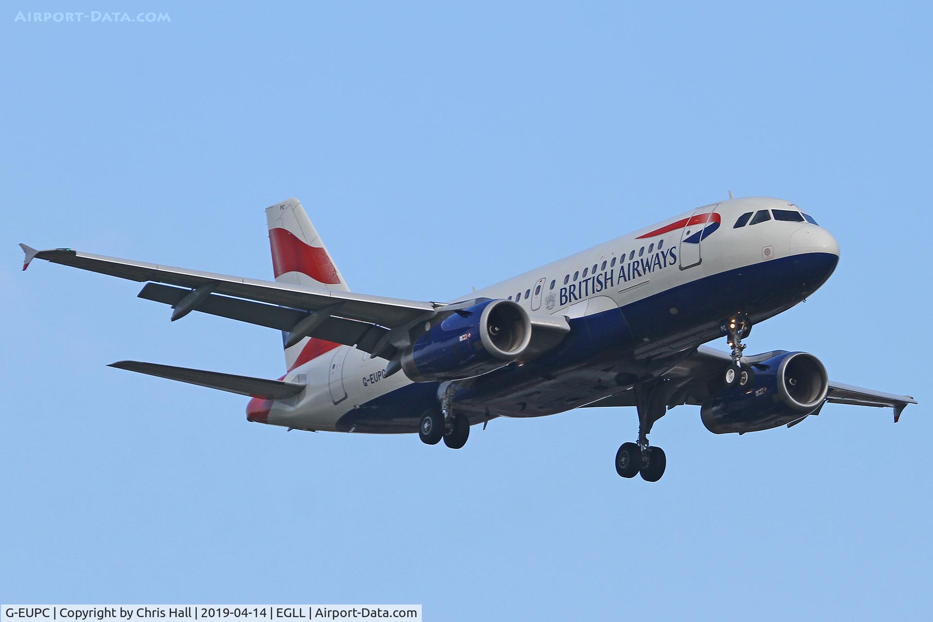 G-EUPC, 1999 Airbus A319-131 C/N 1118, Heathrow