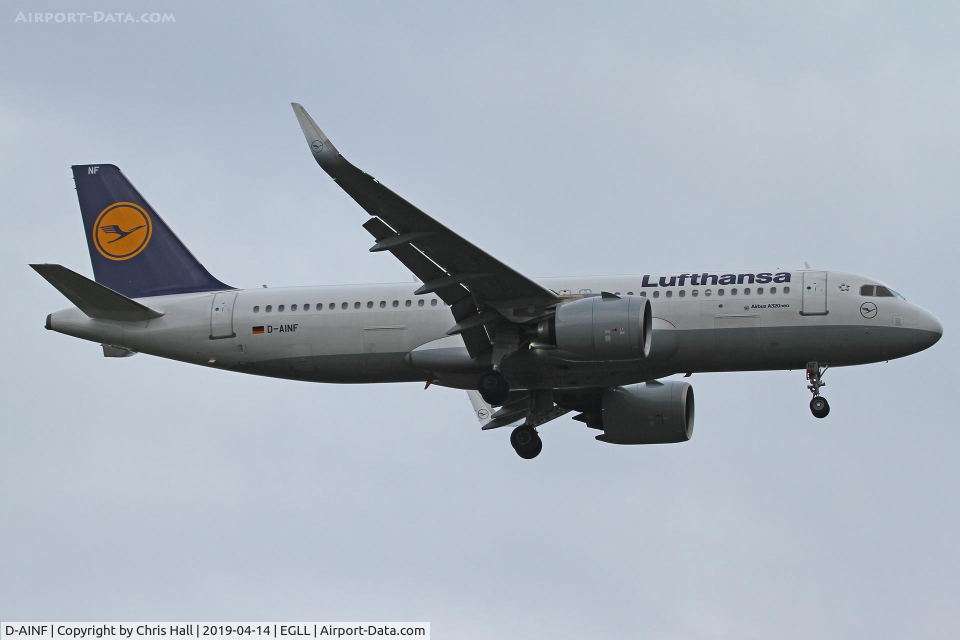 D-AINF, 2017 Airbus A320-271N C/N 7577, Heathrow