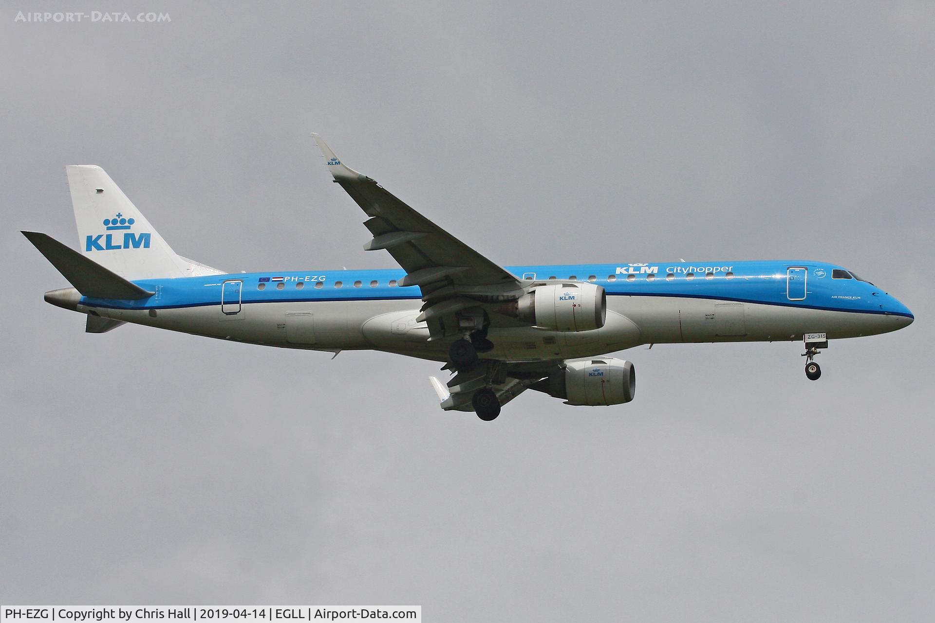 PH-EZG, 2009 Embraer 190LR (ERJ-190-100LR) C/N 19000315, Heathrow