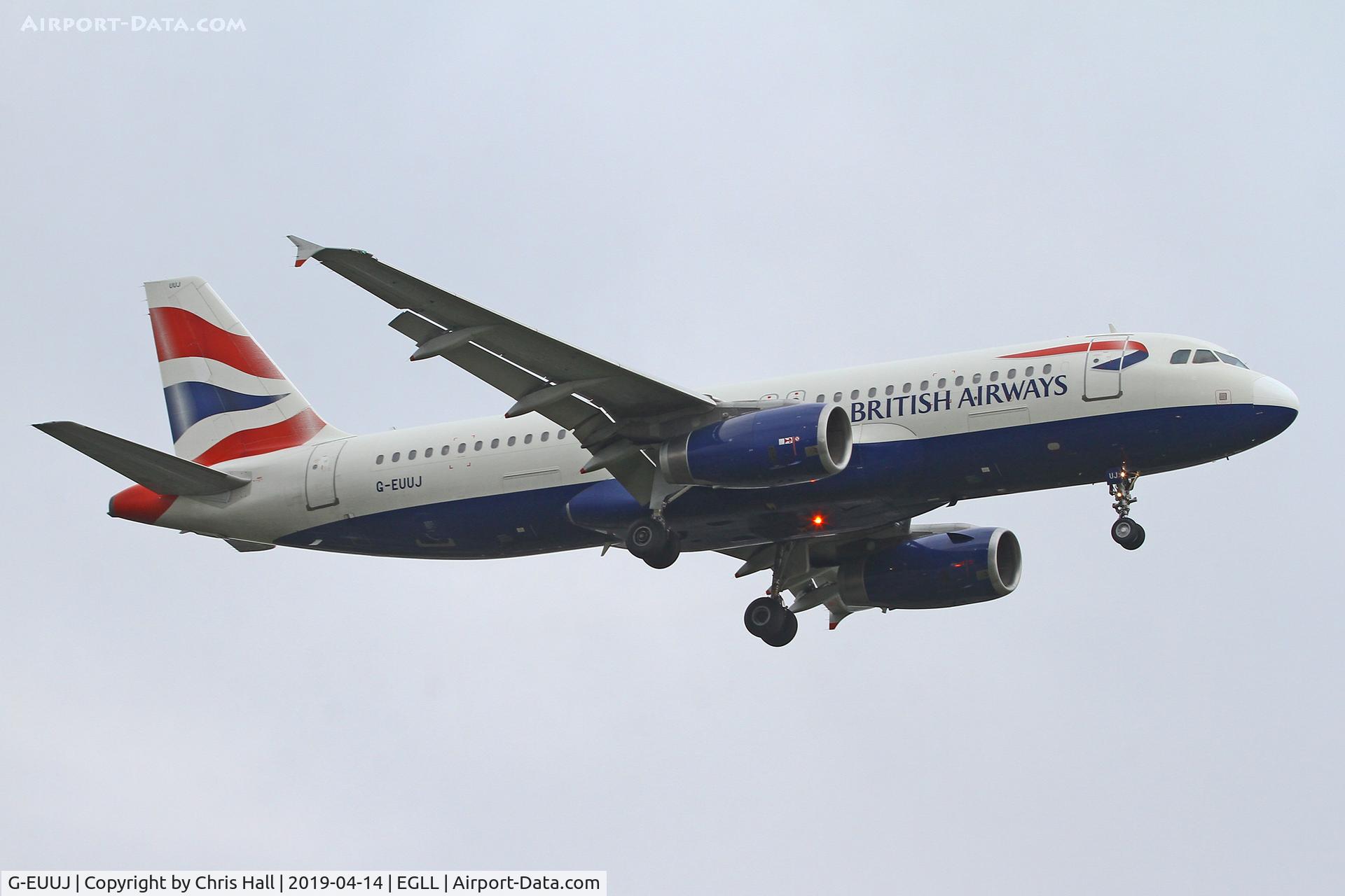 G-EUUJ, 2002 Airbus A320-232 C/N 1883, Heathrow