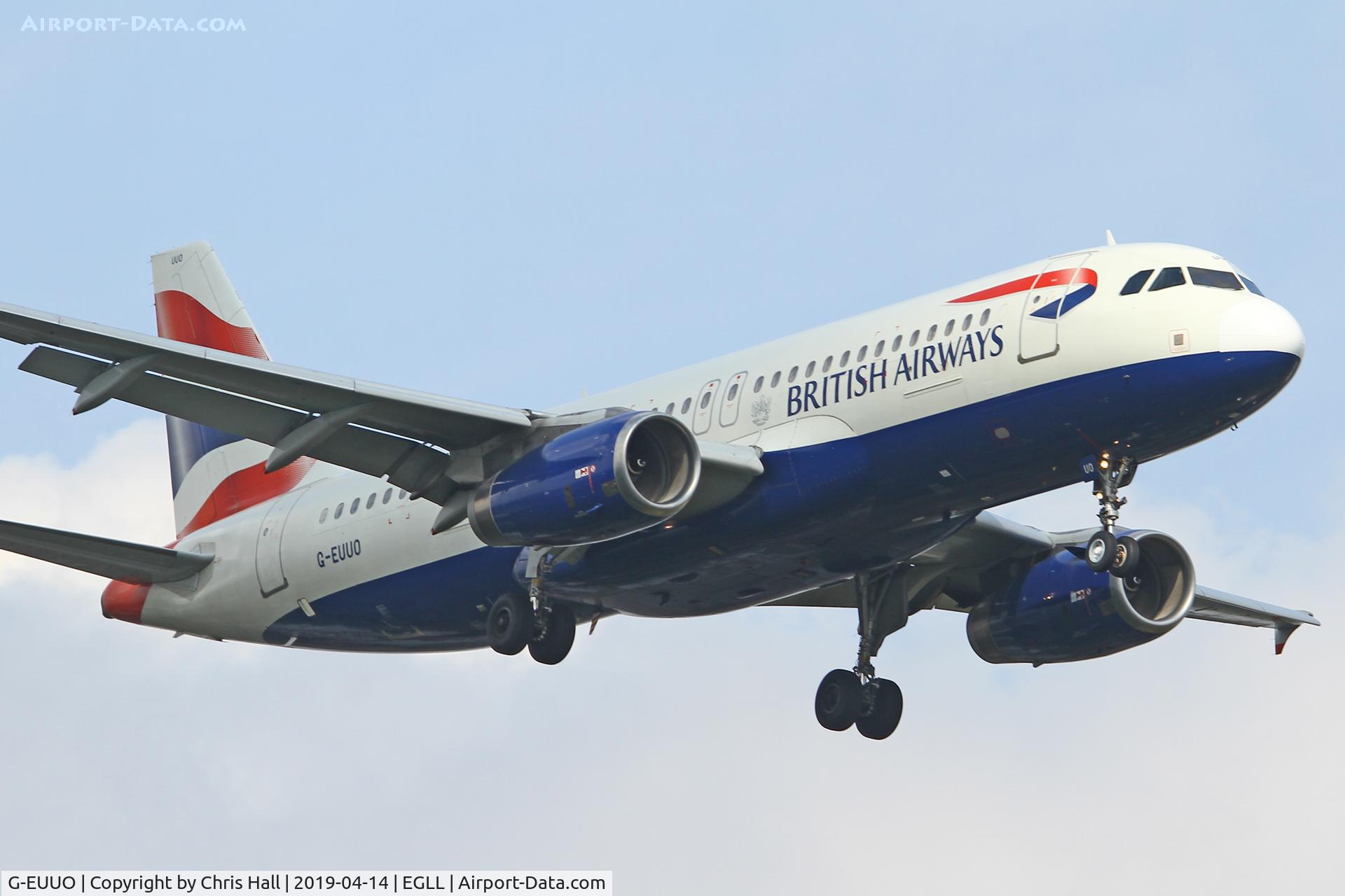 G-EUUO, 2003 Airbus A320-232 C/N 1958, Heathrow